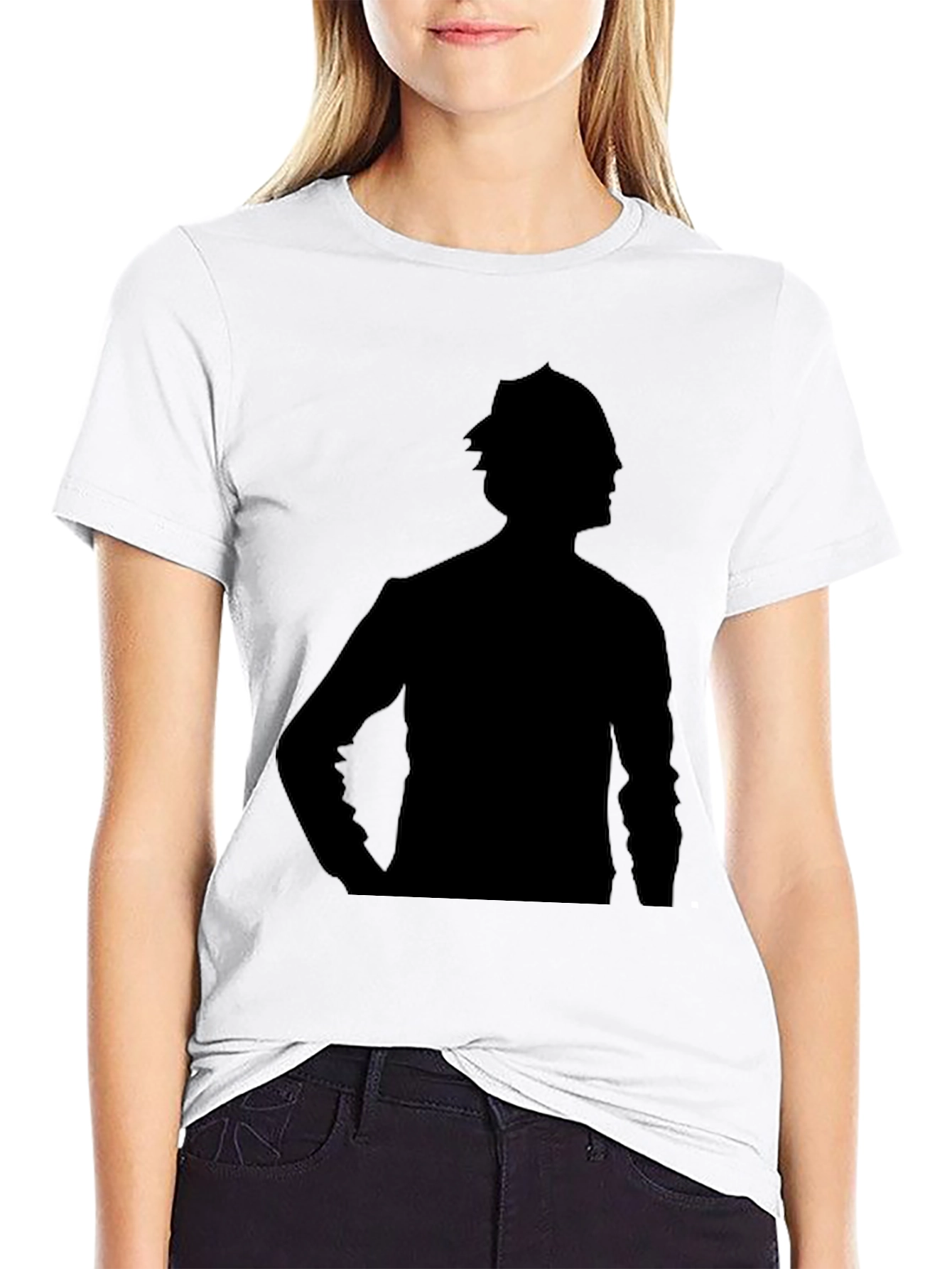 Black Mystery Silhouette Graphic Tee - Black view 9