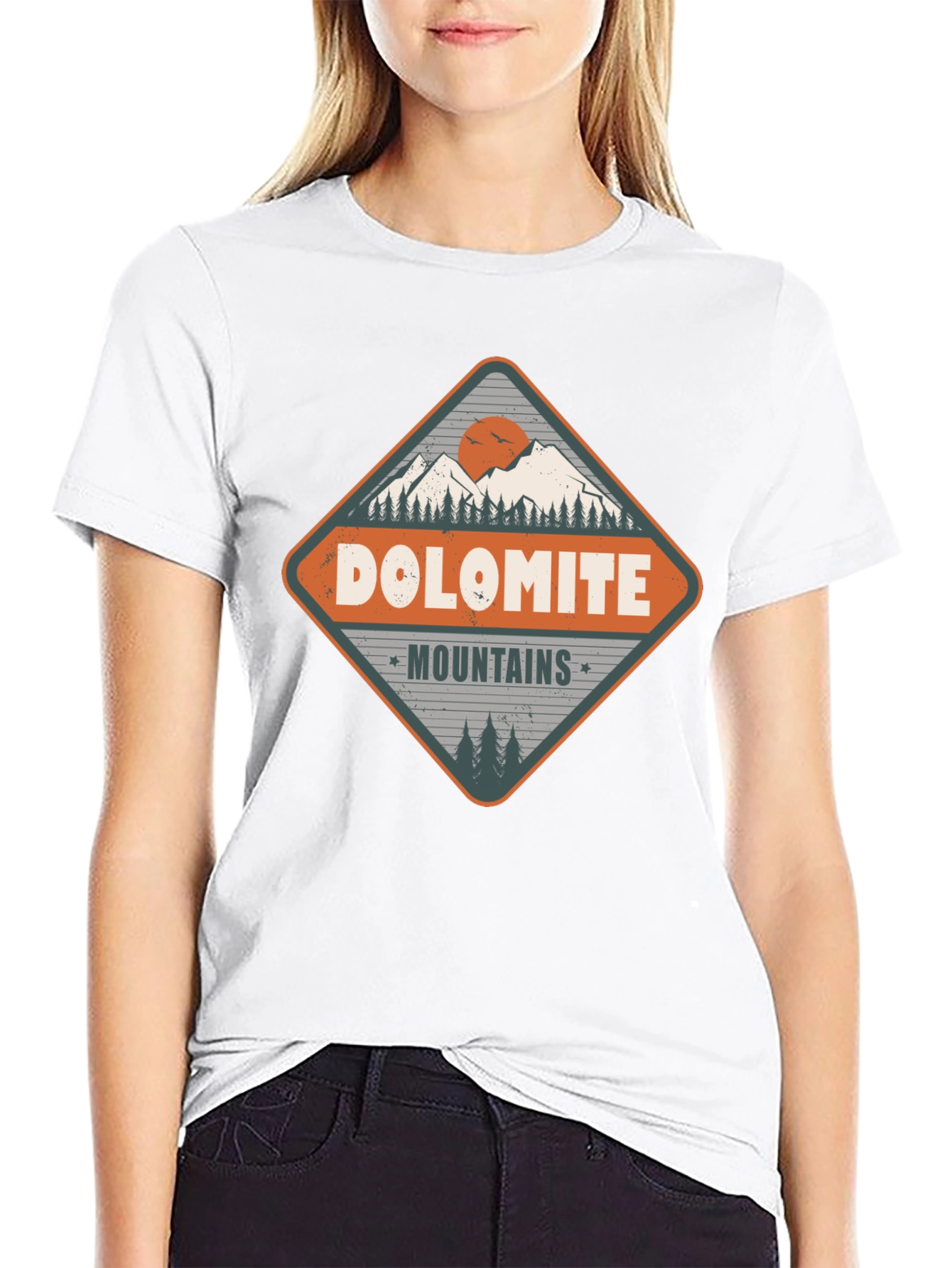 Black Dolomite Mountains Graphic Tee - Adventure Awaits view 9