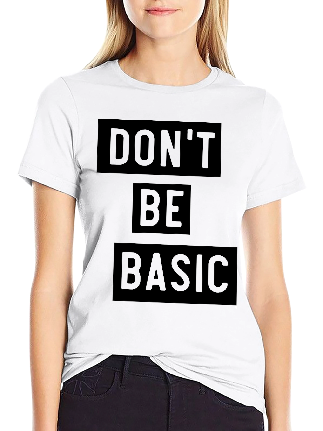 Black Don't Be Basic - Men's Black Graphic Tee view 9