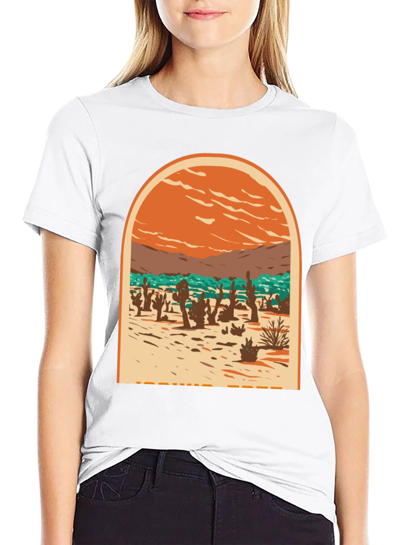 Black Desert Scene Graphic Tee - Black view 9