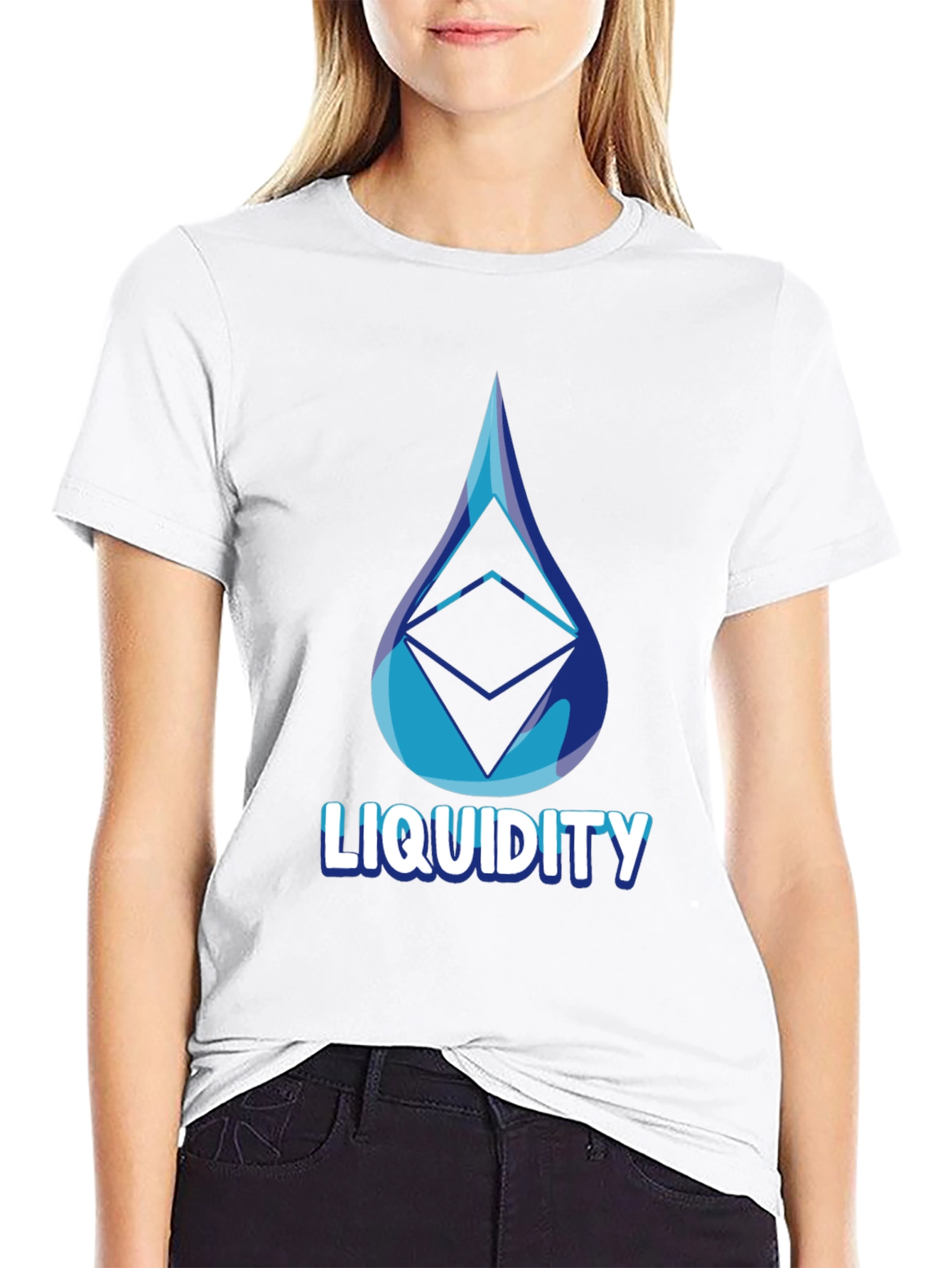 Black Liquidity Crypto Tee - Stylish Ethereum Design view 9