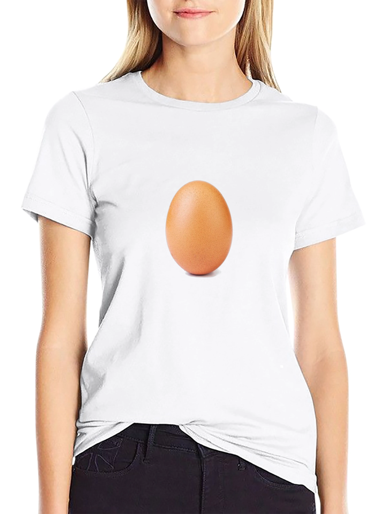 Black Egg-cellent Black T-Shirt - Funny Foodie Tee view 9