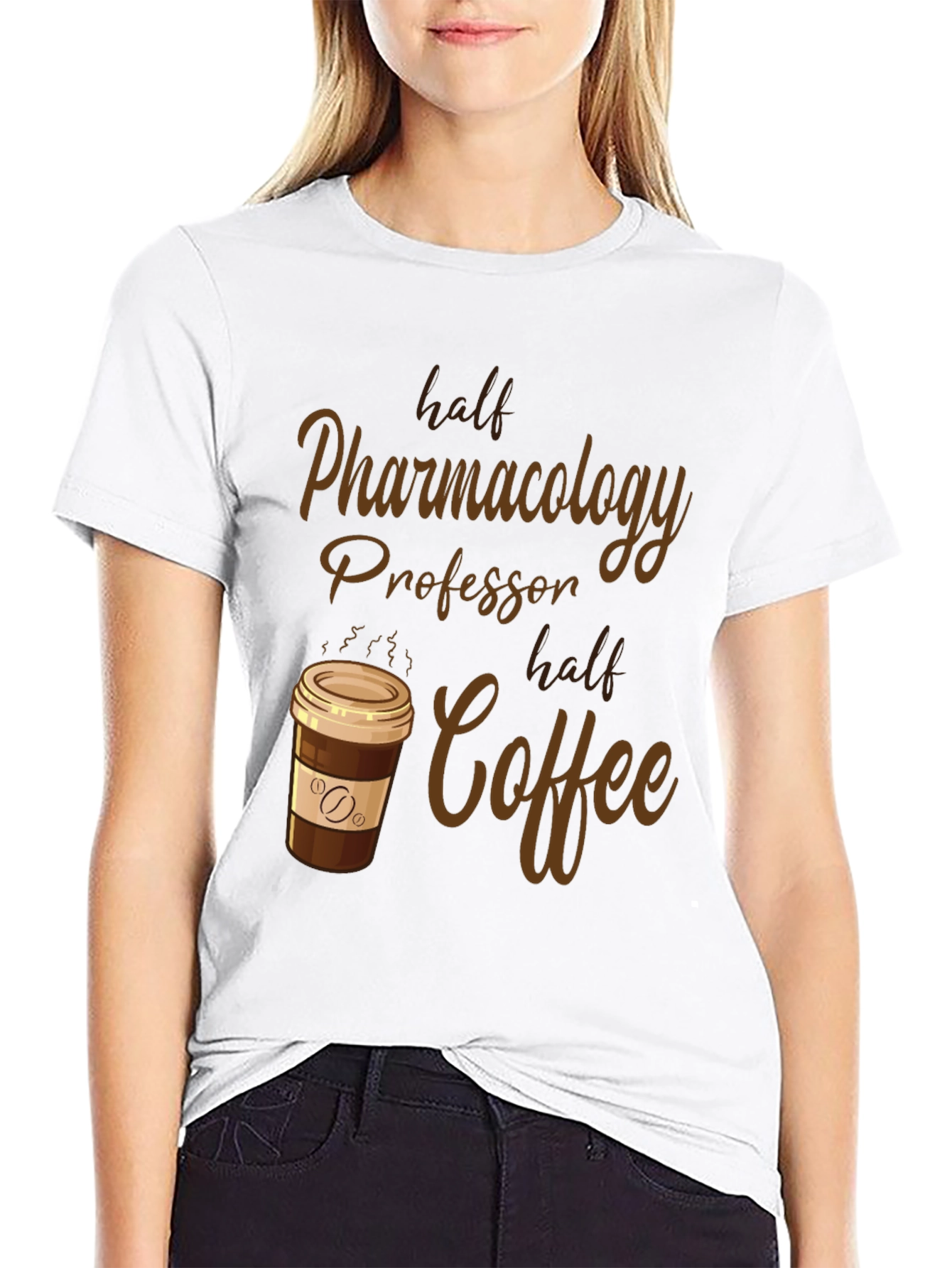 Black Pharmacology Professor Coffee Lover T-Shirt view 9