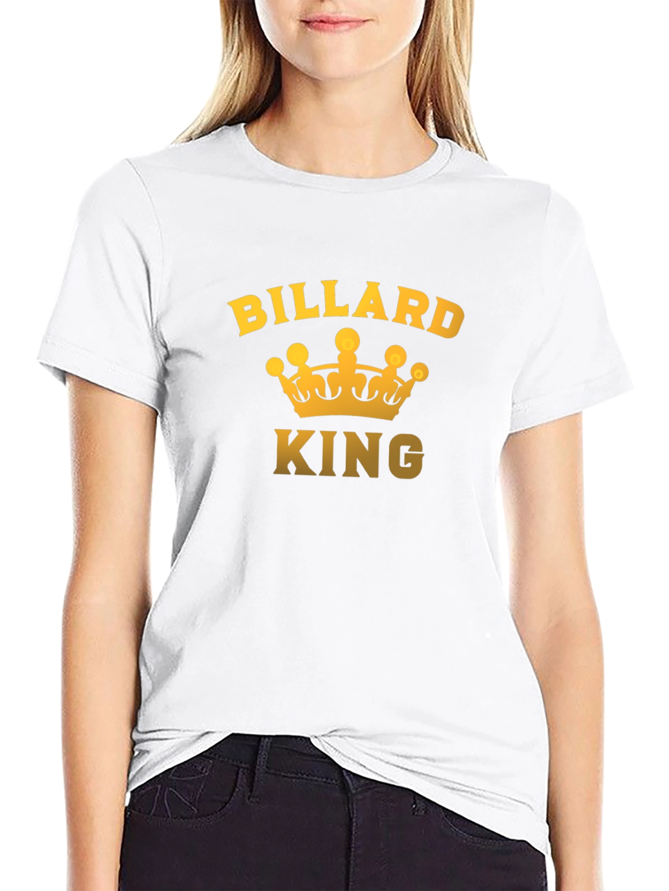 Black Billard King Black T-Shirt view 9