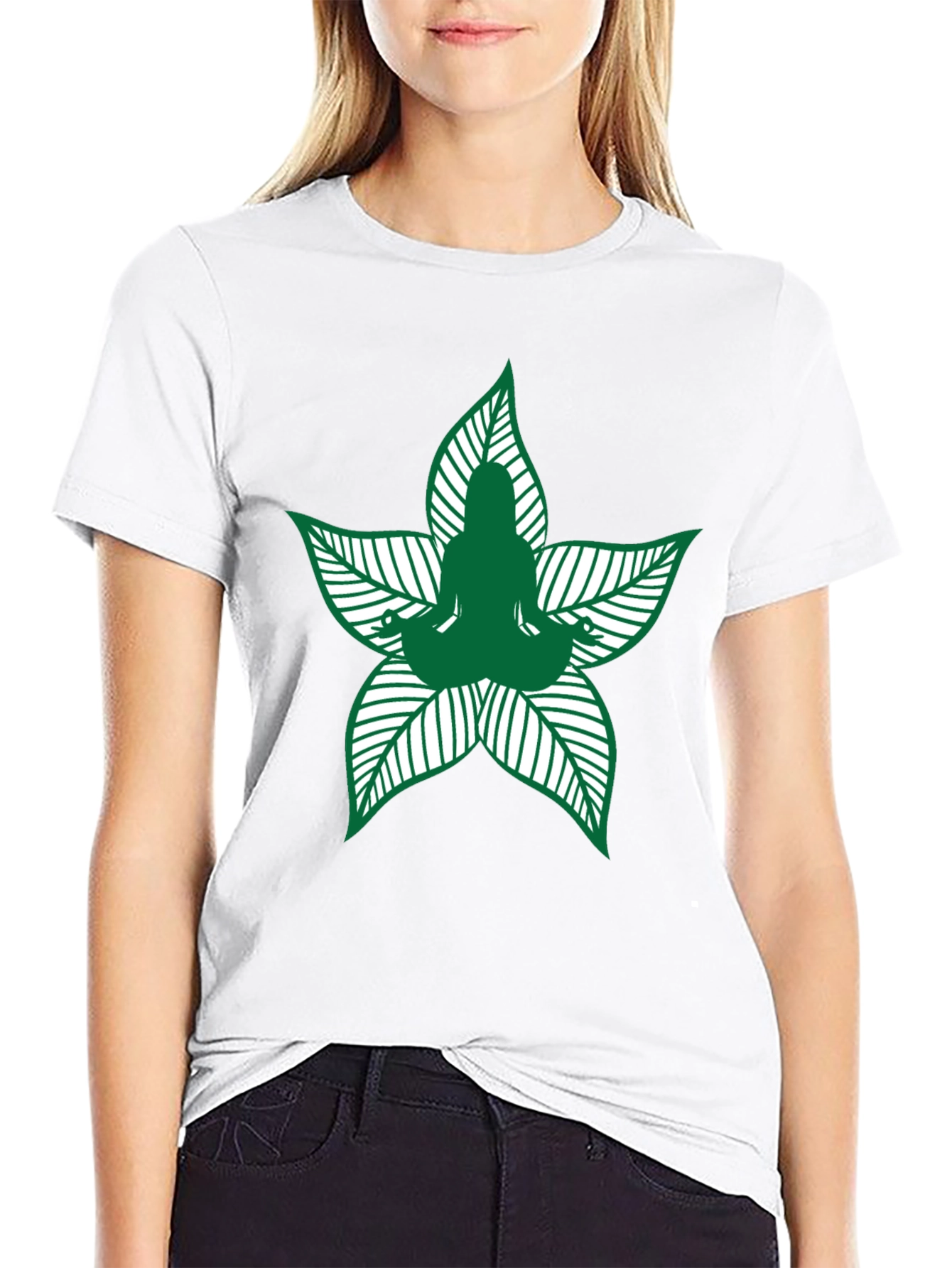 Yoga Leaf T-Shirt - Meditation Tee - 9