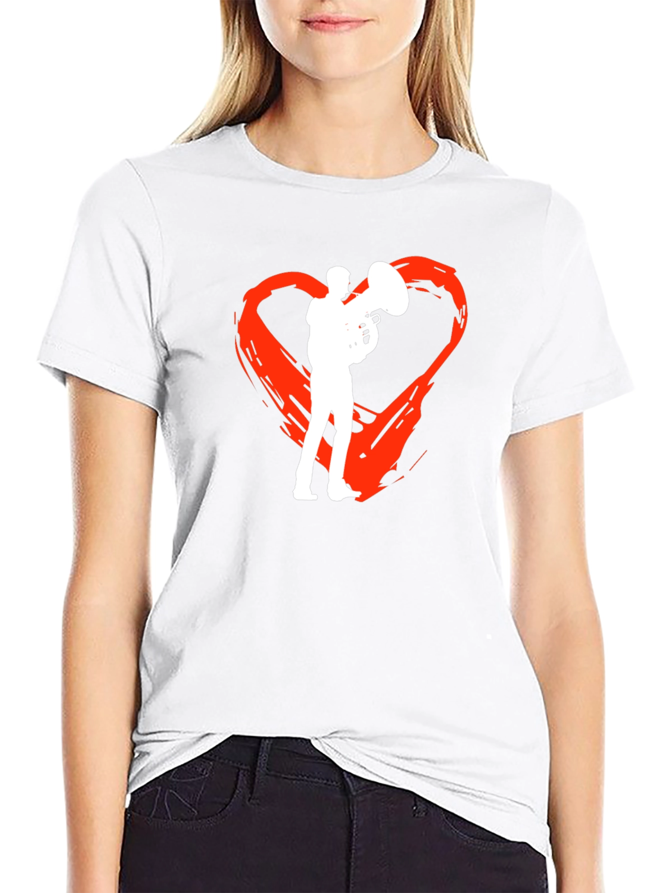 Black Tuba Heartbeat T-Shirt view 9