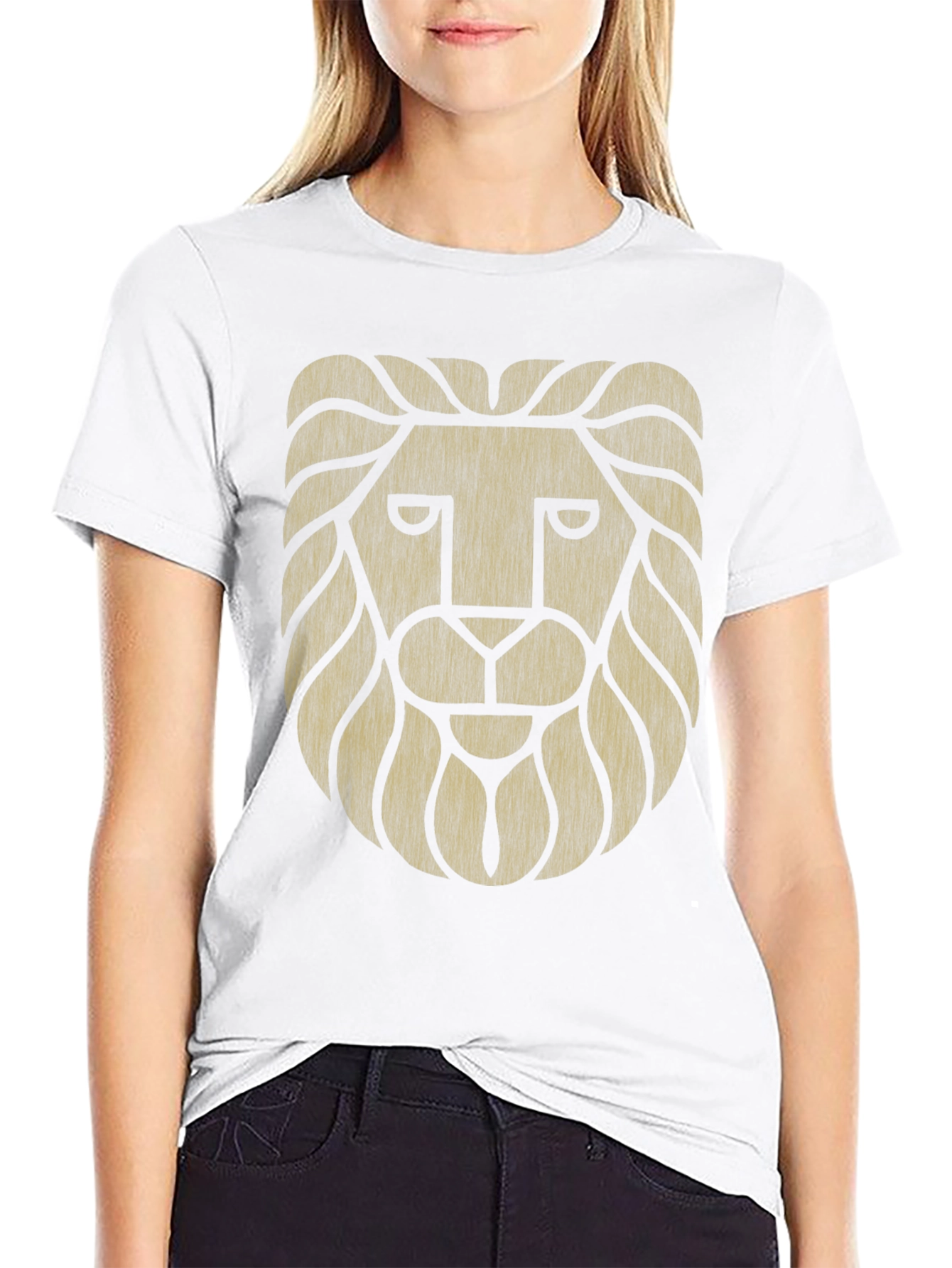 Black Lion Graphic Black T-Shirt - Mens Style view 9