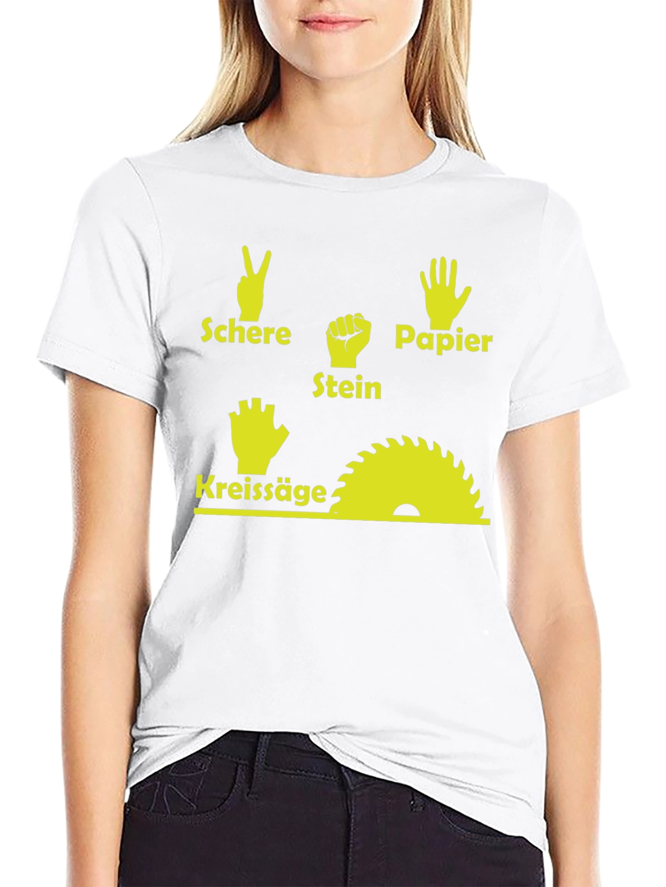 Black Rock, Paper, Scissors, Chainsaw T-Shirt - Funny Woodworker Tee view 9