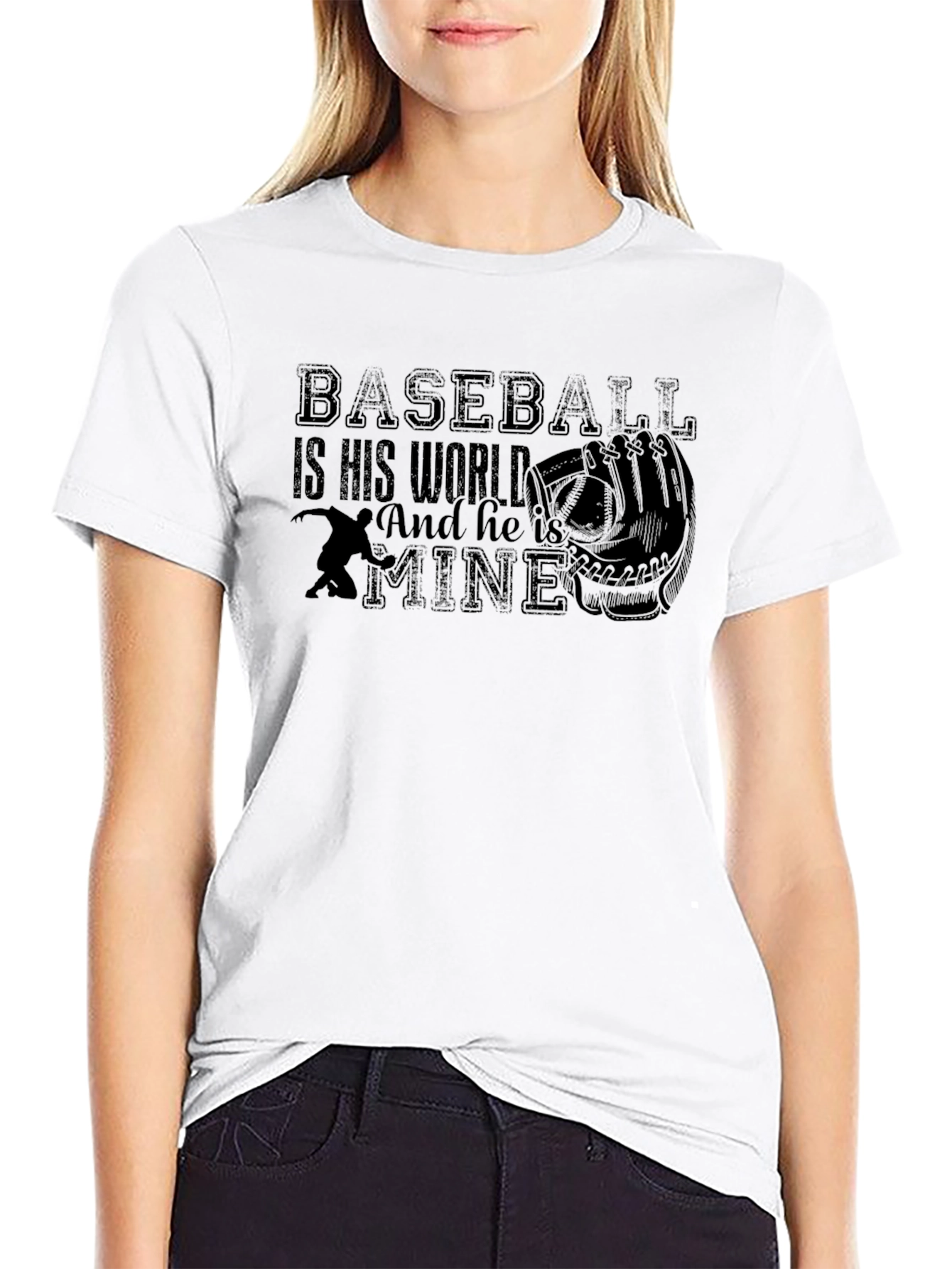 Black Baseball Is His World T-Shirt view 9