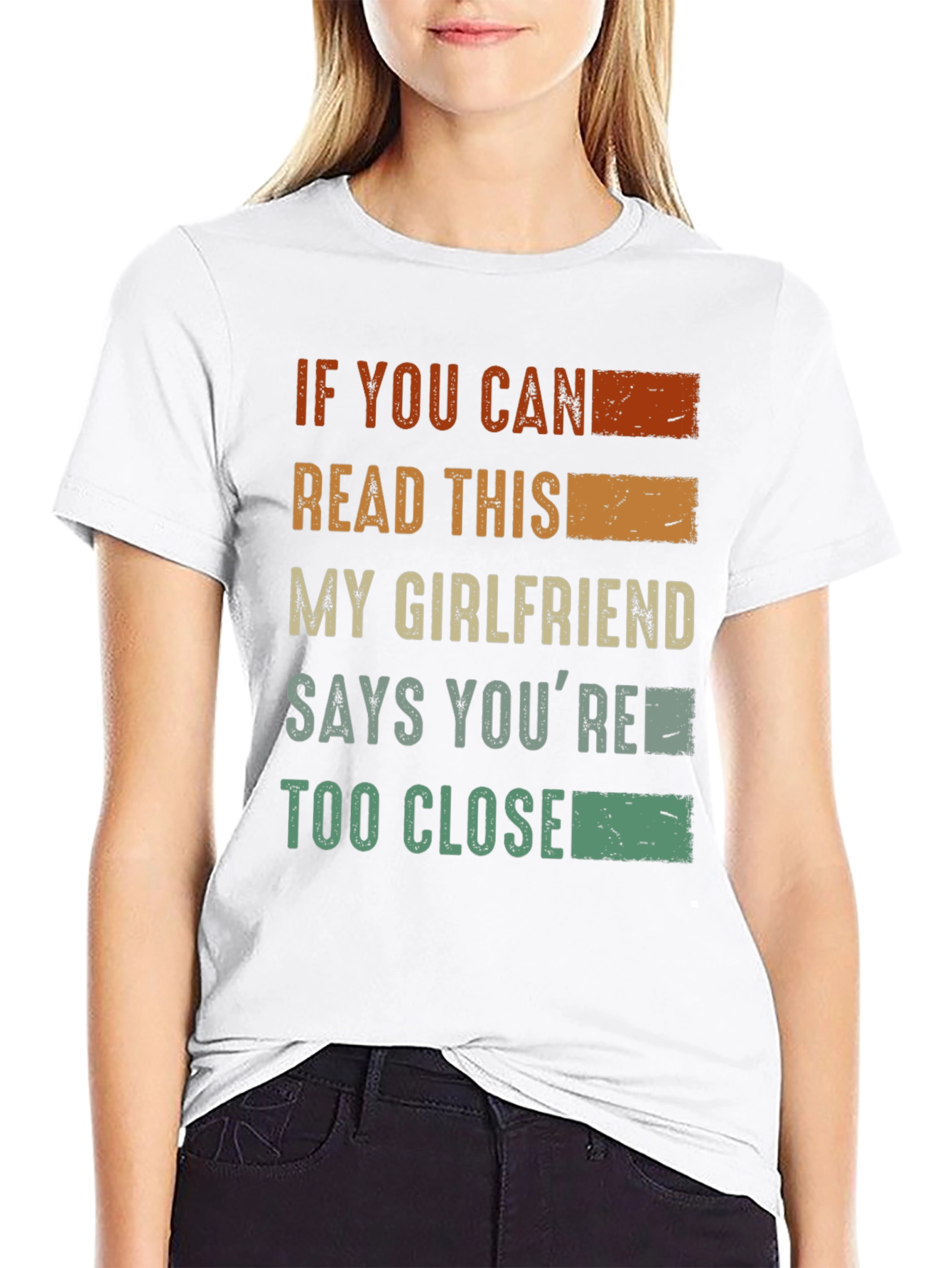 Black Funny Graphic T-Shirt - "If You Can Read This..." view 9