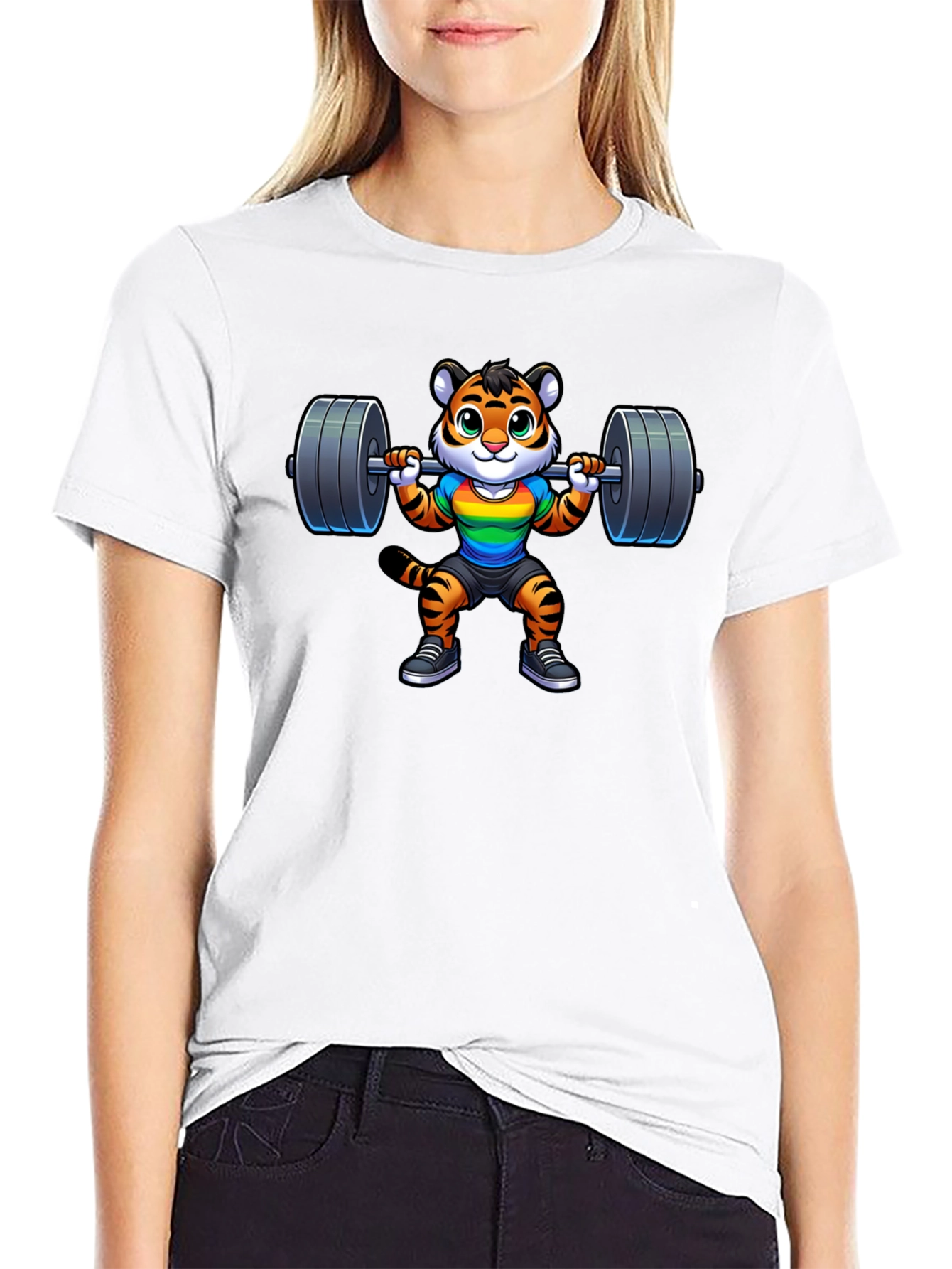 Black Tiger Pride Gym T-Shirt view 9