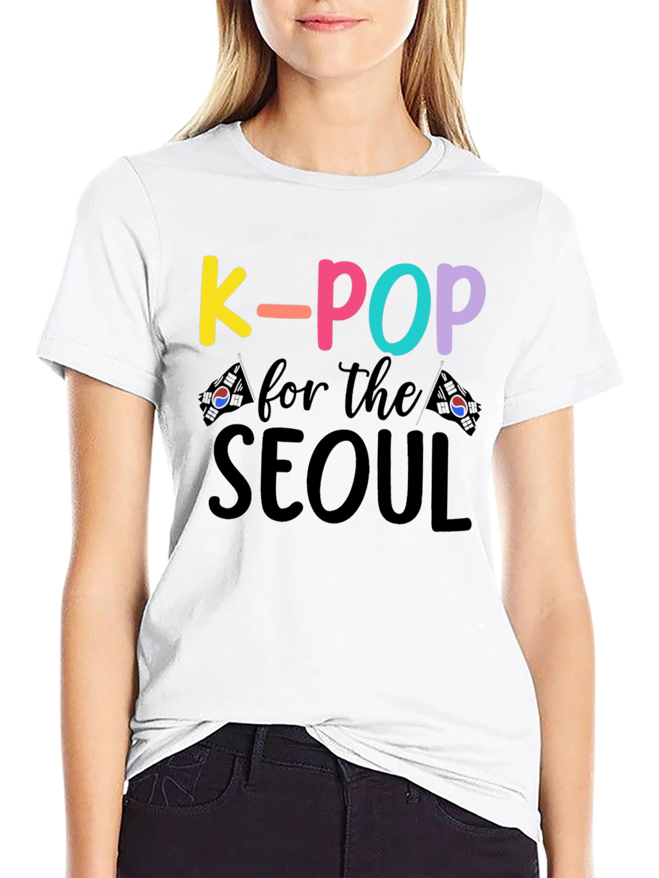 Black K-Pop for the Seoul T-Shirt view 9