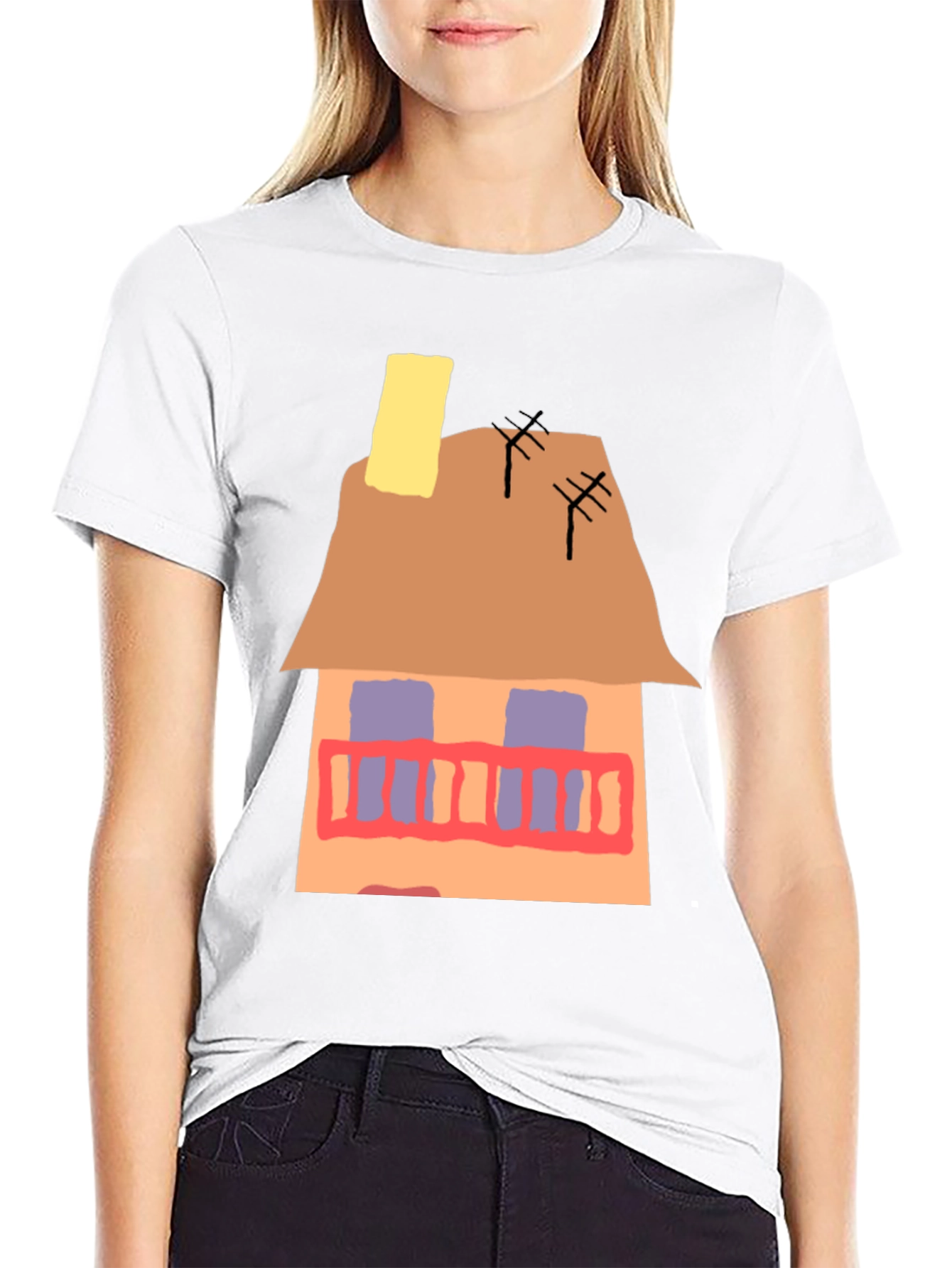 Black House Graphic T-Shirt - Unique Design view 9