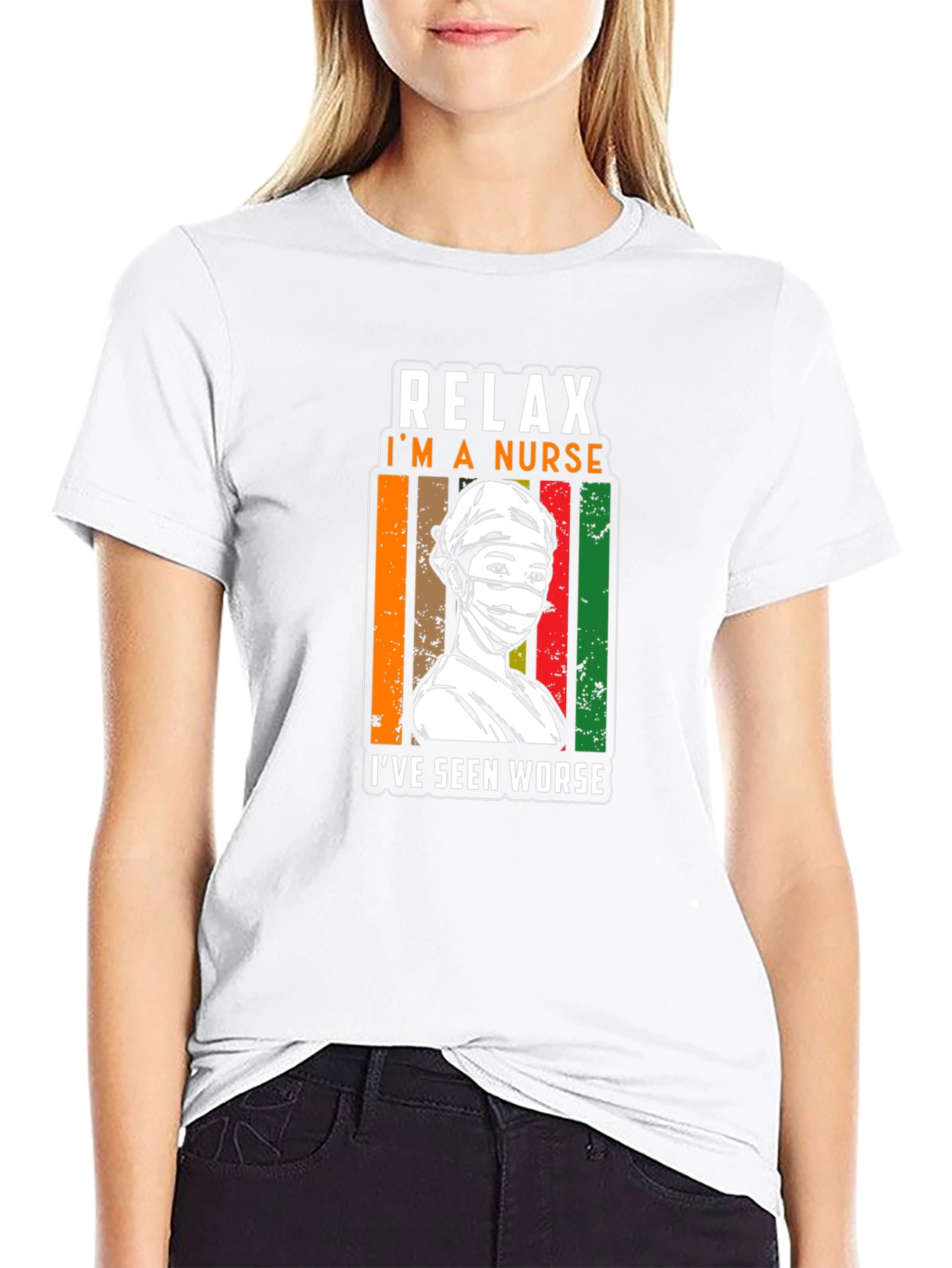 Black Relax, I'm a Nurse T-Shirt - Seen Worse view 9