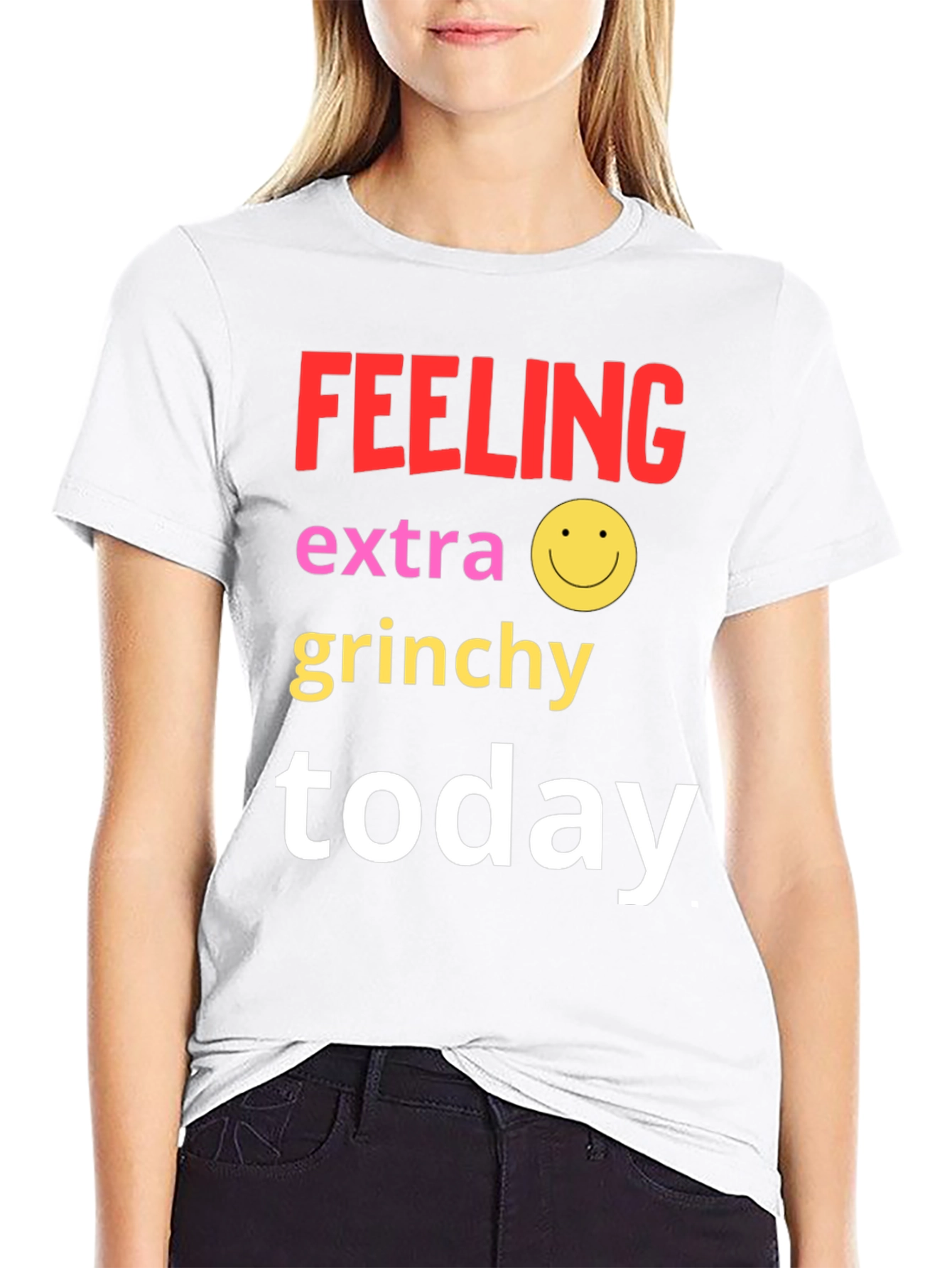 Black Feeling Extra Grinchy Today T-Shirt view 9