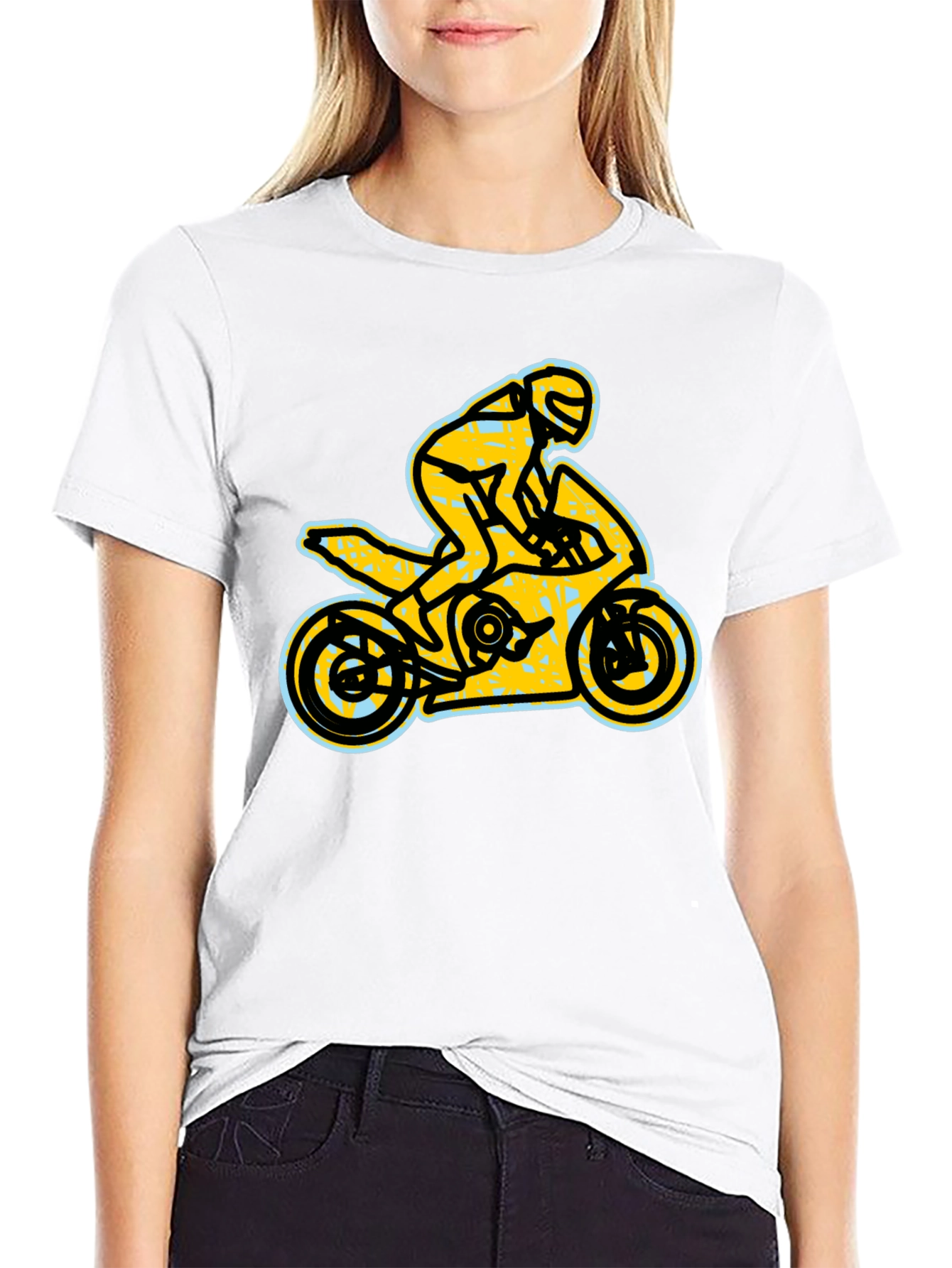 Black Motorcycle T-Shirt - Ride in Style! view 9