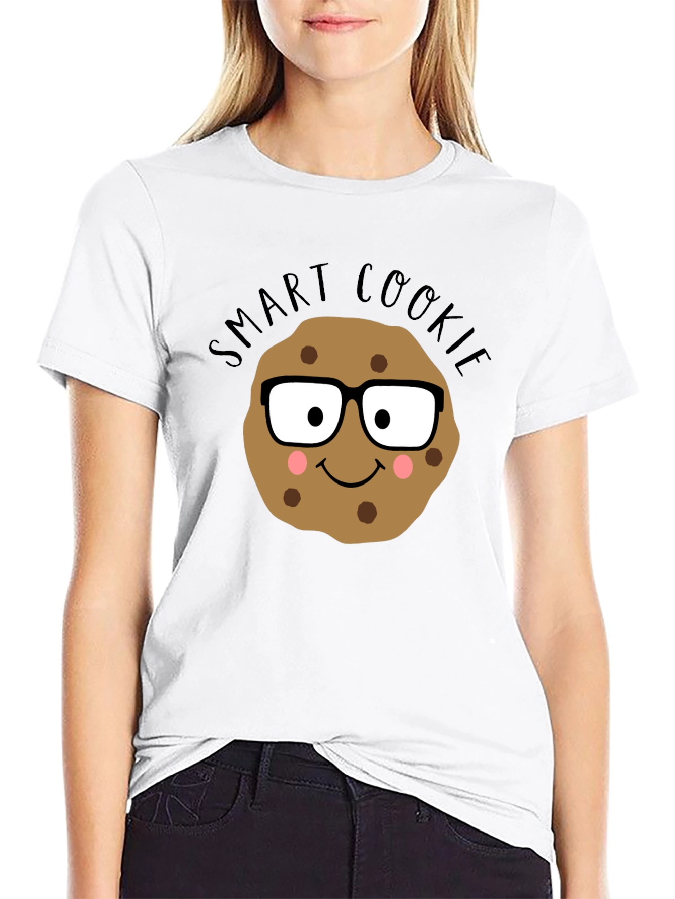 Black Smart Cookie T-Shirt: Funny Geeky Tee view 9