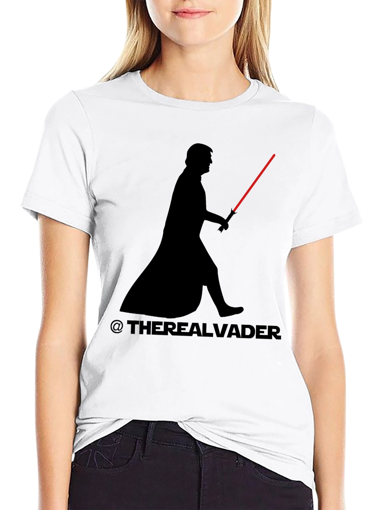 Black Trump Vader T-Shirt - The Real Vader Tee view 9