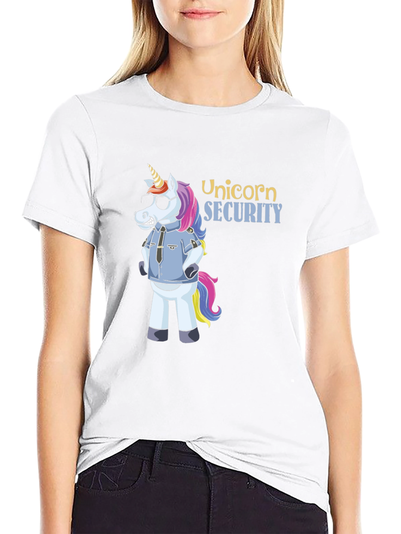 Black Unicorn Security T-Shirt view 9
