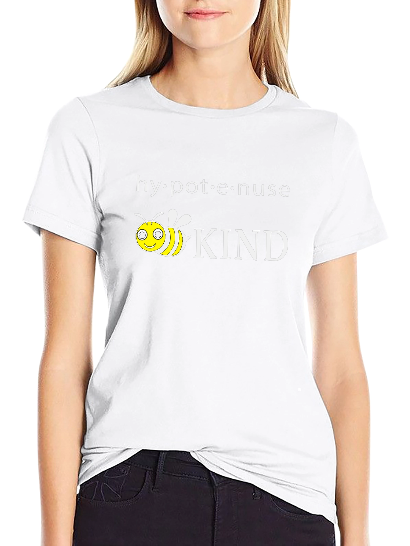 Black Hypotenuse Kind T-Shirt, Bee Kind Shirt view 9