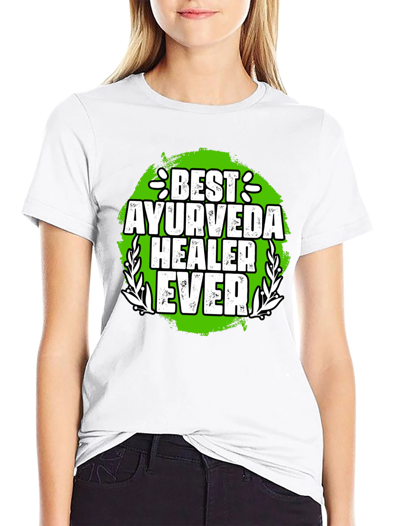 Black Best Ayurveda Healer Ever T-Shirt view 9