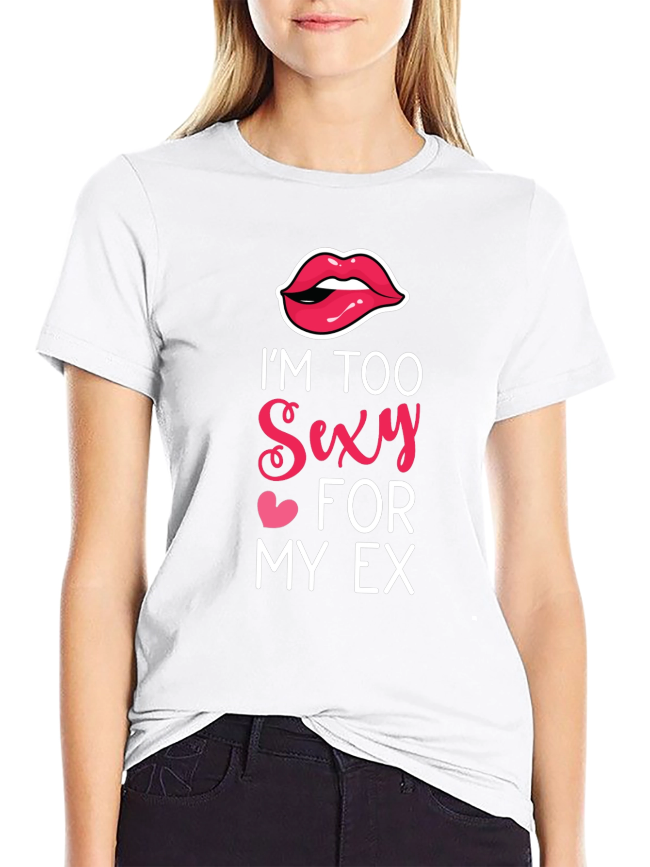 Black I'm Too Sexy for My Ex Graphic Tee view 9