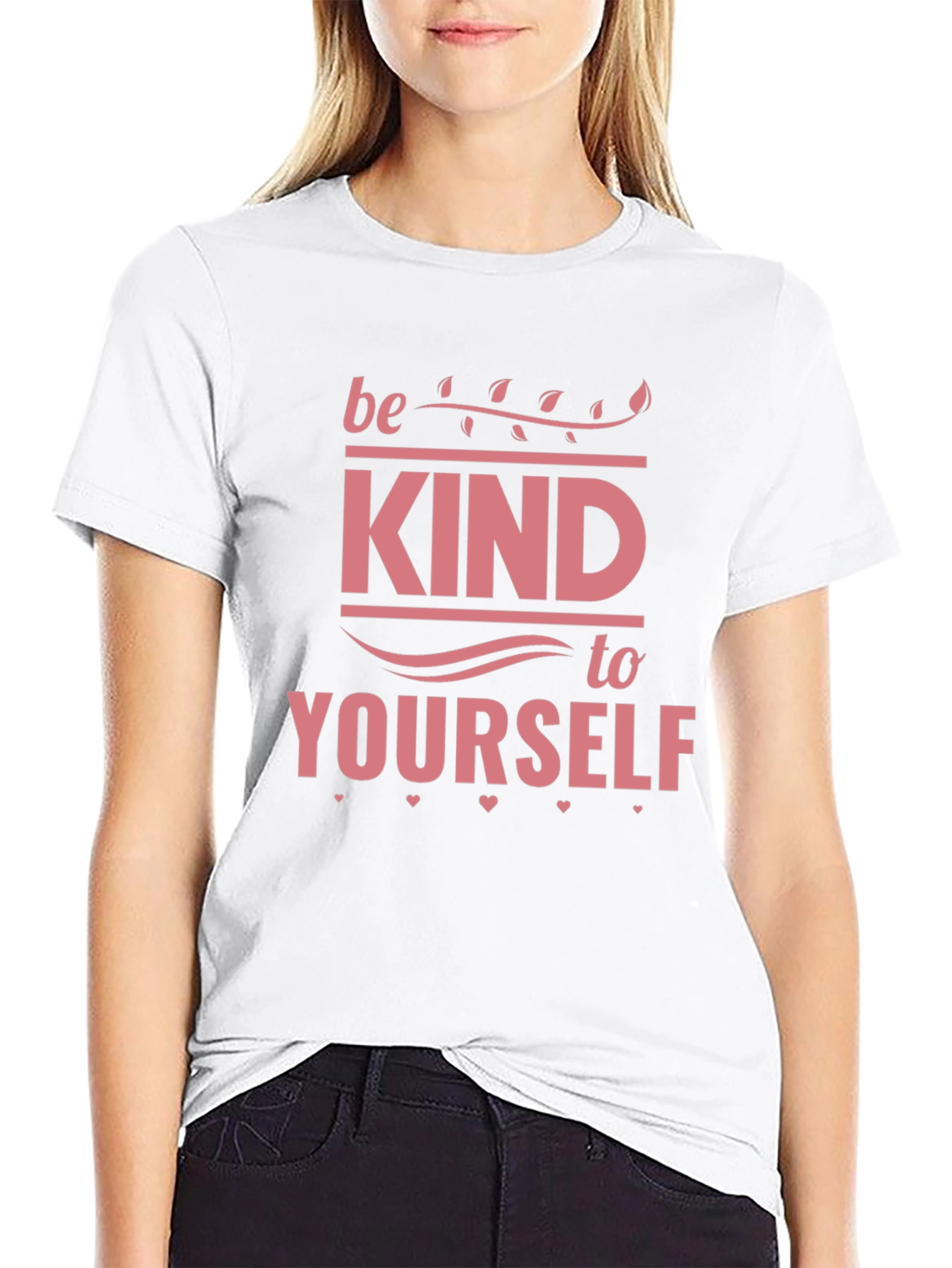 Black Be Kind to Yourself Black T-Shirt view 9