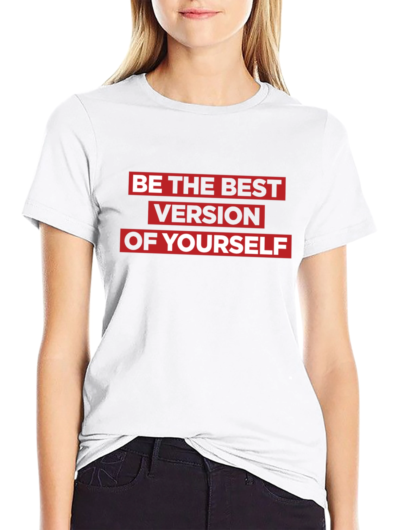 Motivational Black T-Shirt: Be the Best Version - 9