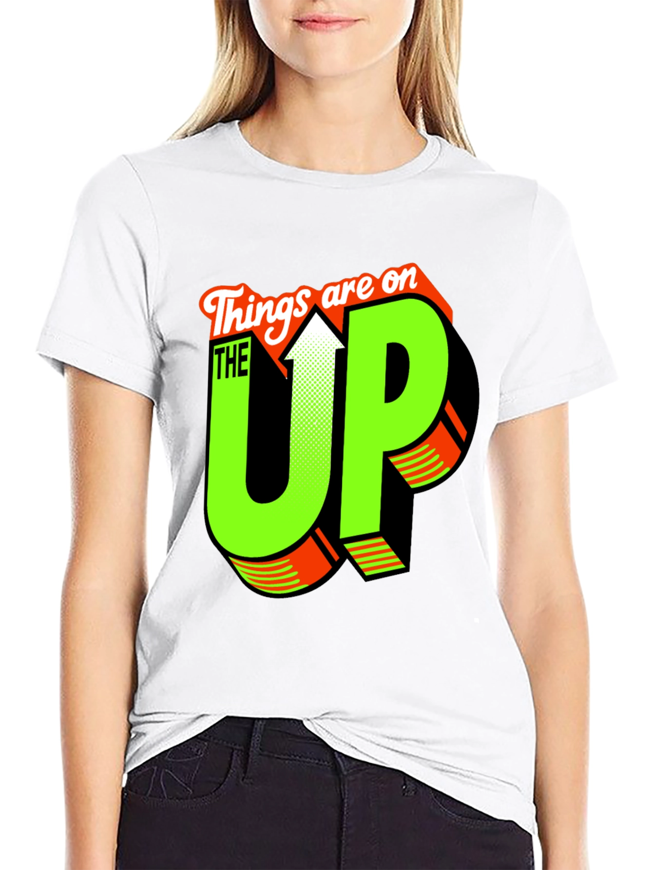 Black Things are on the UP Graphic T-Shirt view 9