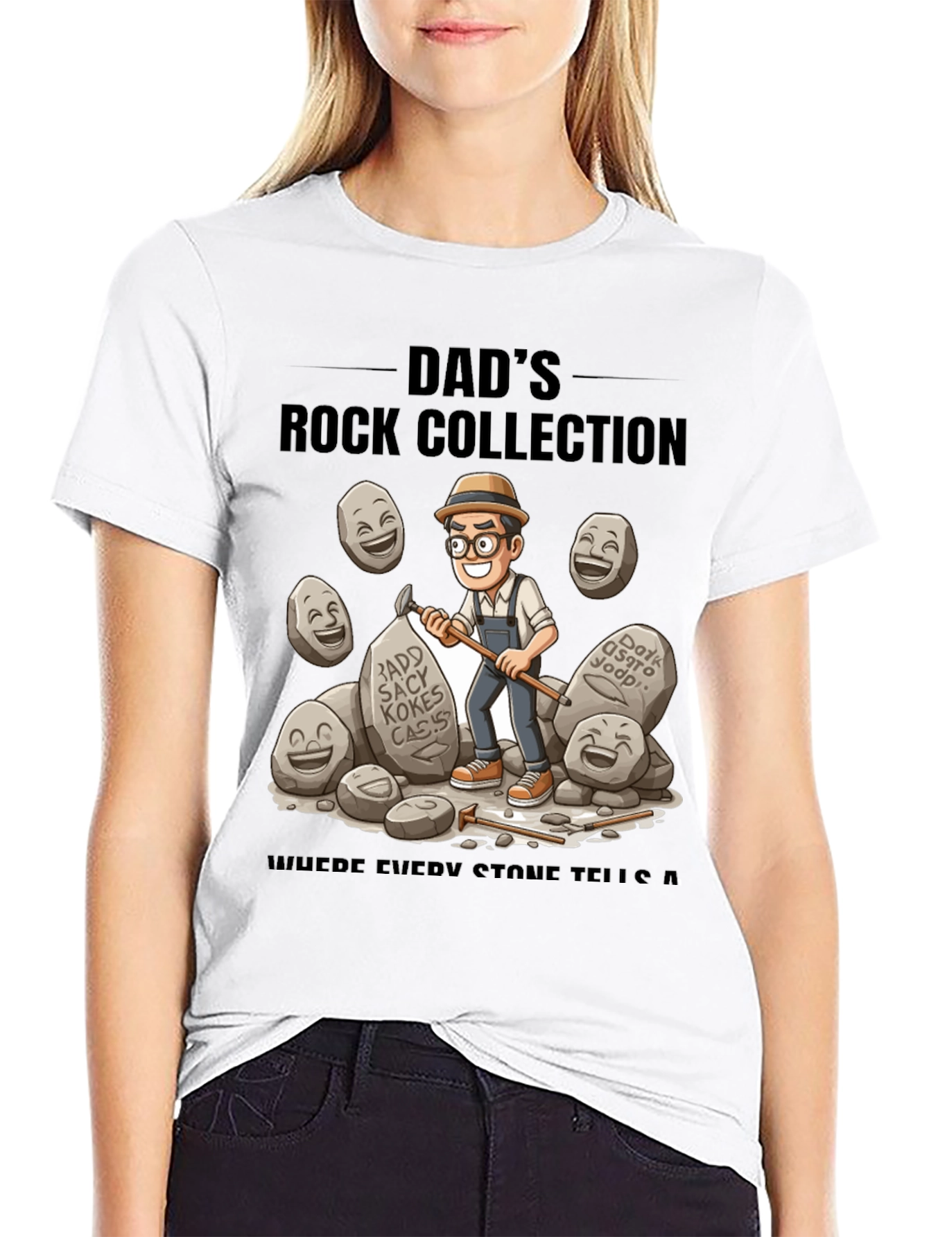 Black Dad's Rock Collection Graphic Tee view 9