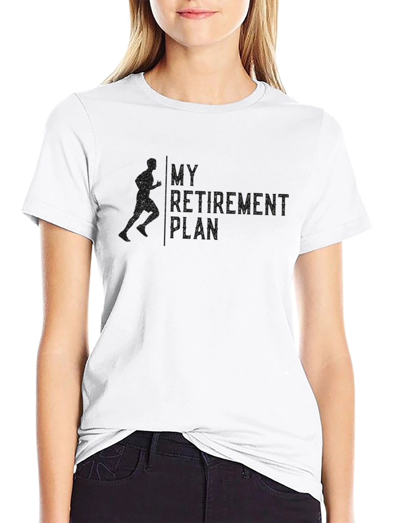 Black My Retirement Plan Funny T-Shirt view 9
