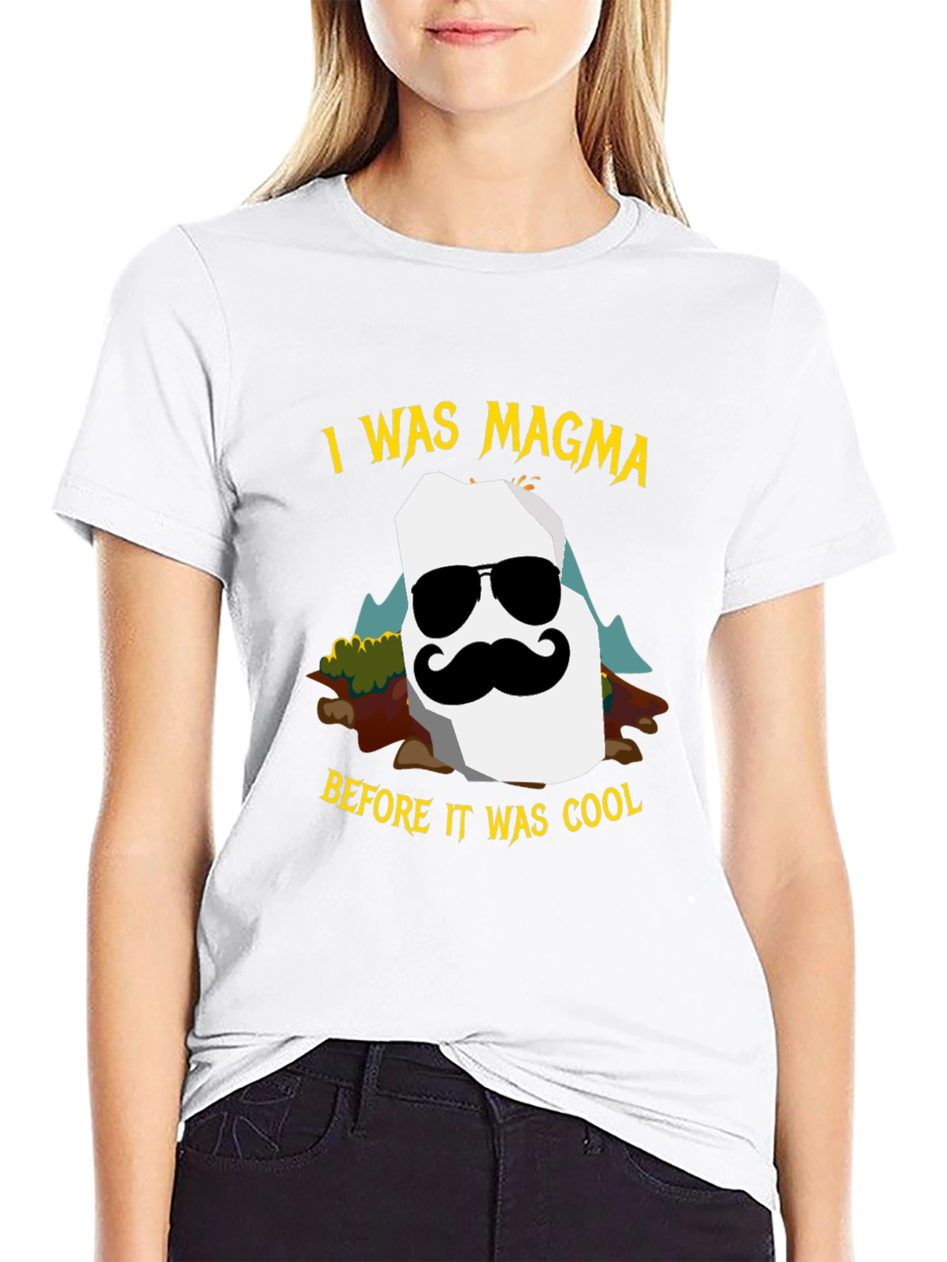 Black I Was Magma Cool Graphic Tee - Black view 9