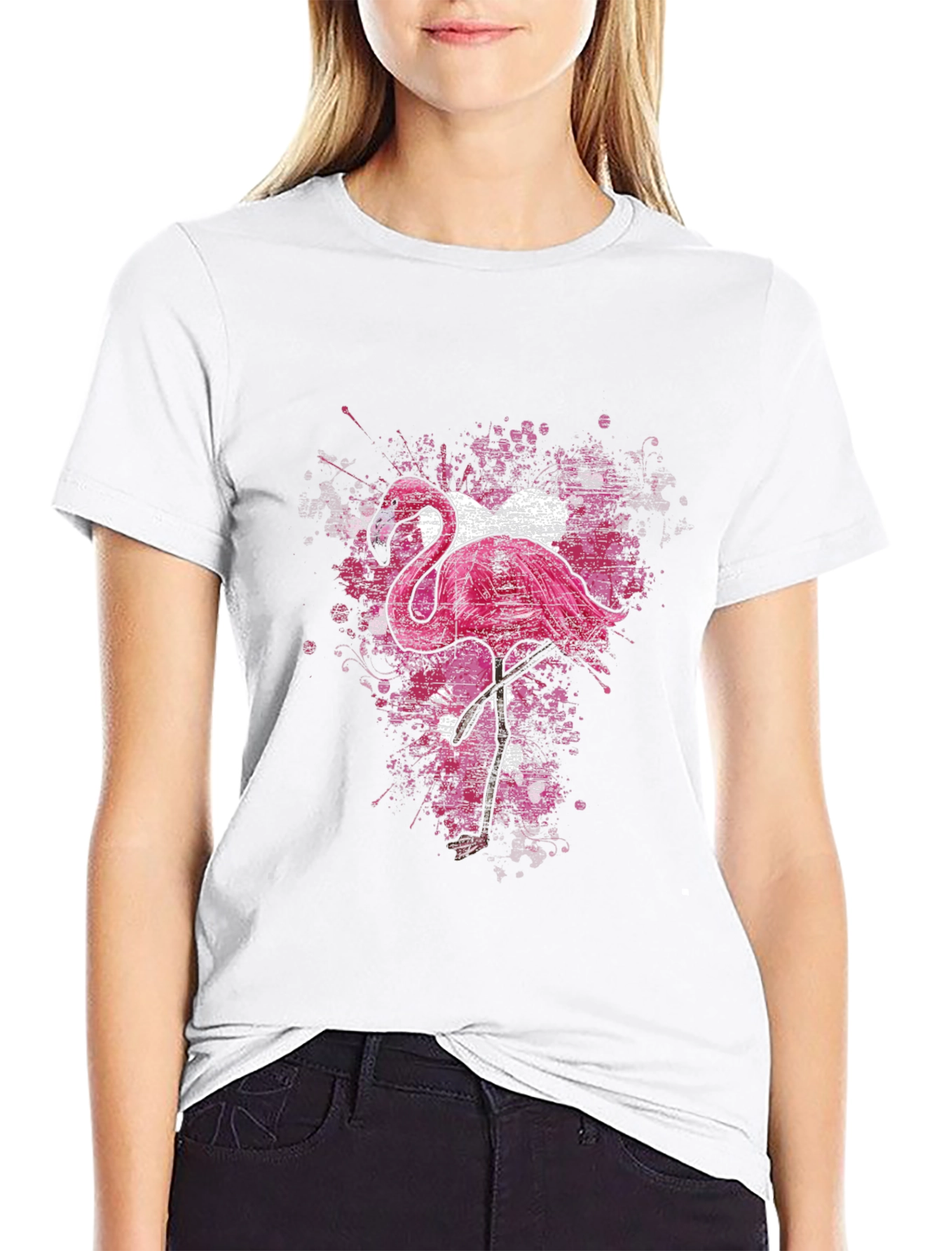 Black Flamingo Graphic T-Shirt view 9