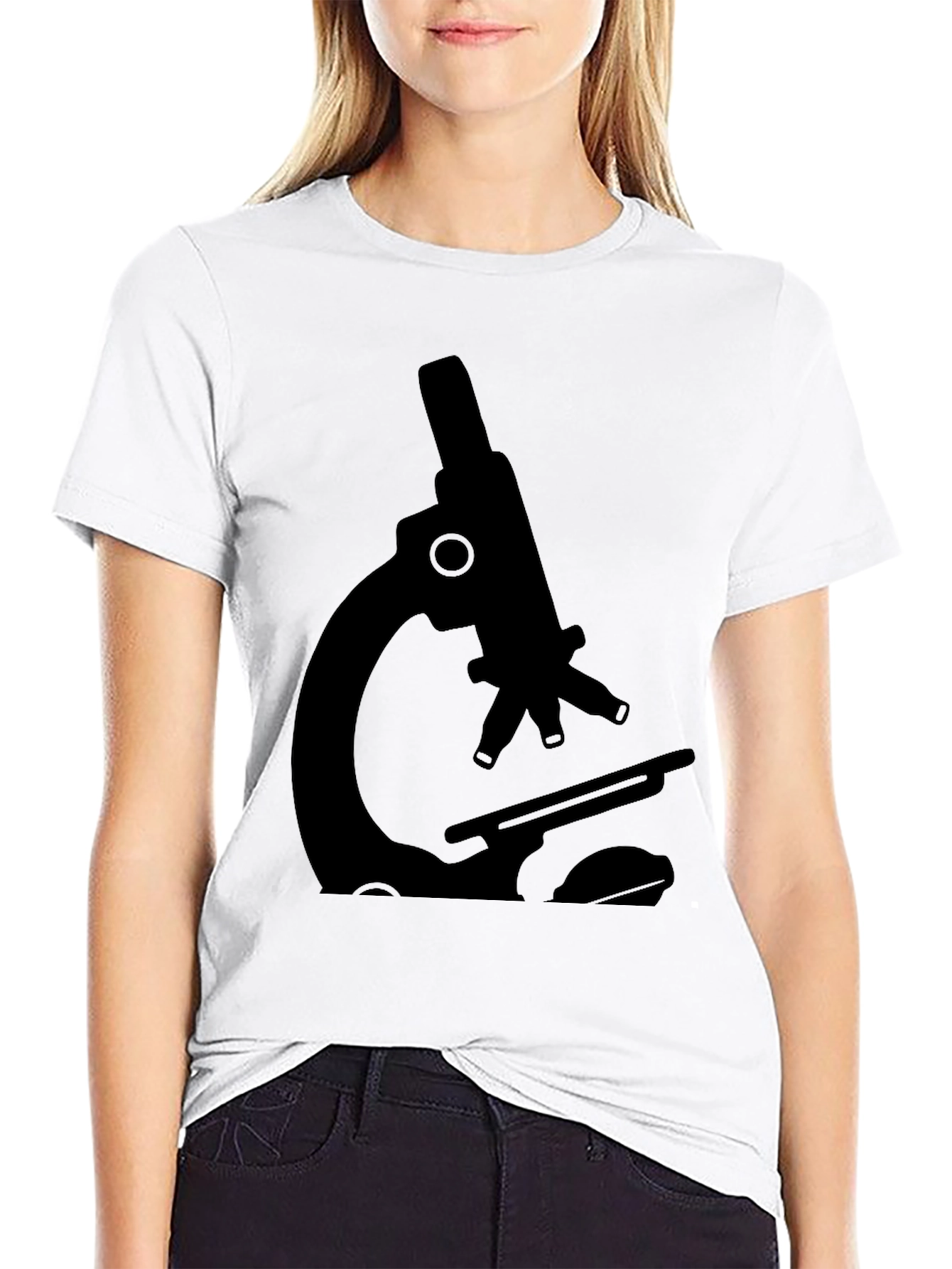 Black Microscope Graphic Tee - Science Style view 9