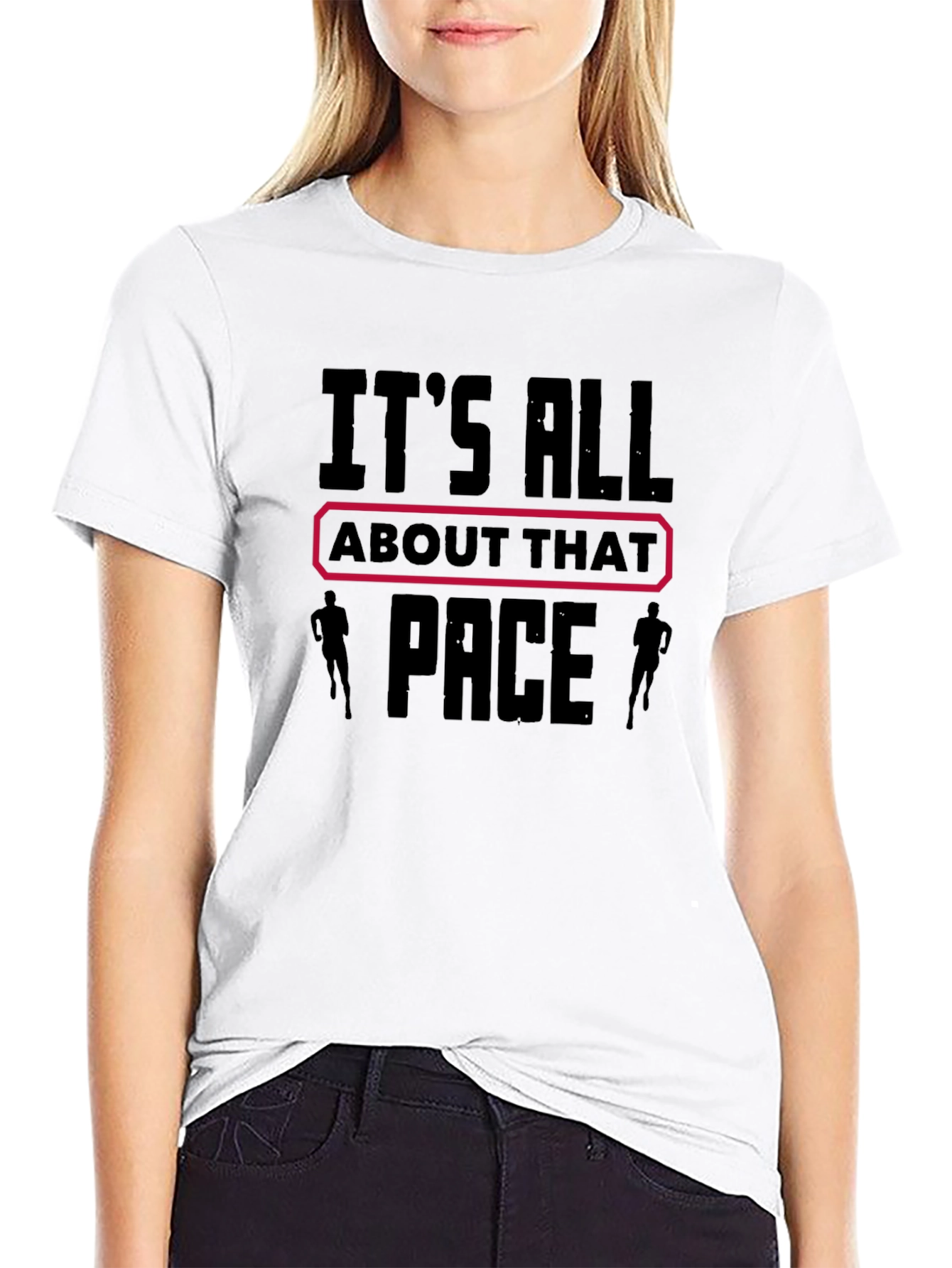 Black It's All About That Pace T-Shirt view 9