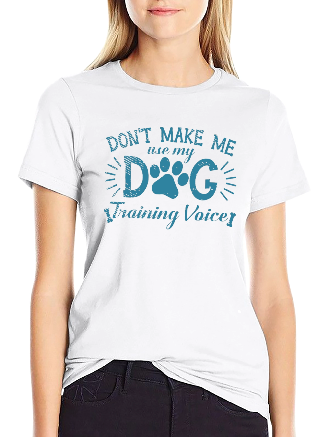 Black Dog Training Voice Tee - Funny Dog Lover Shirt view 9