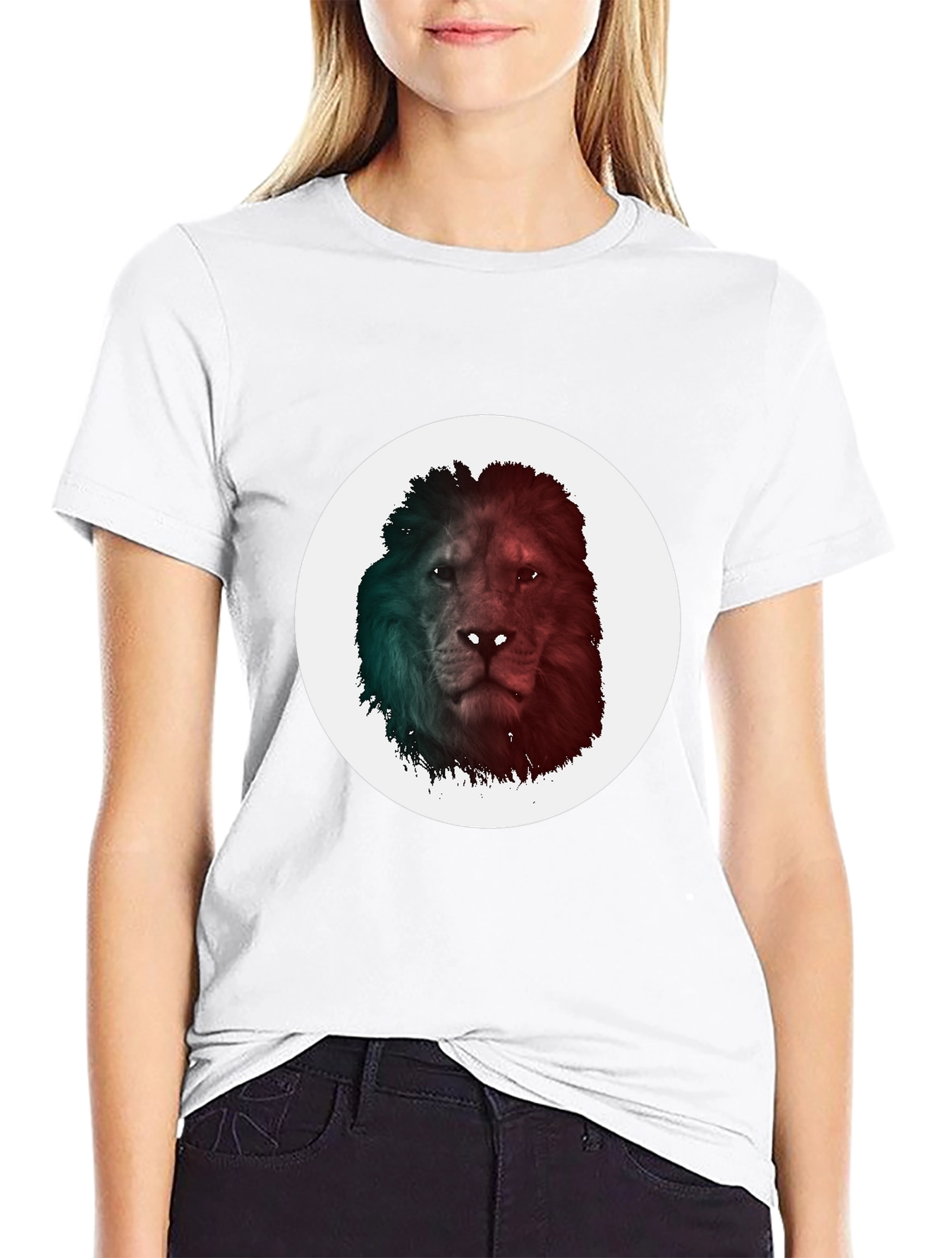 Black Lion Graphic Tee - Men's Black T-Shirt view 9