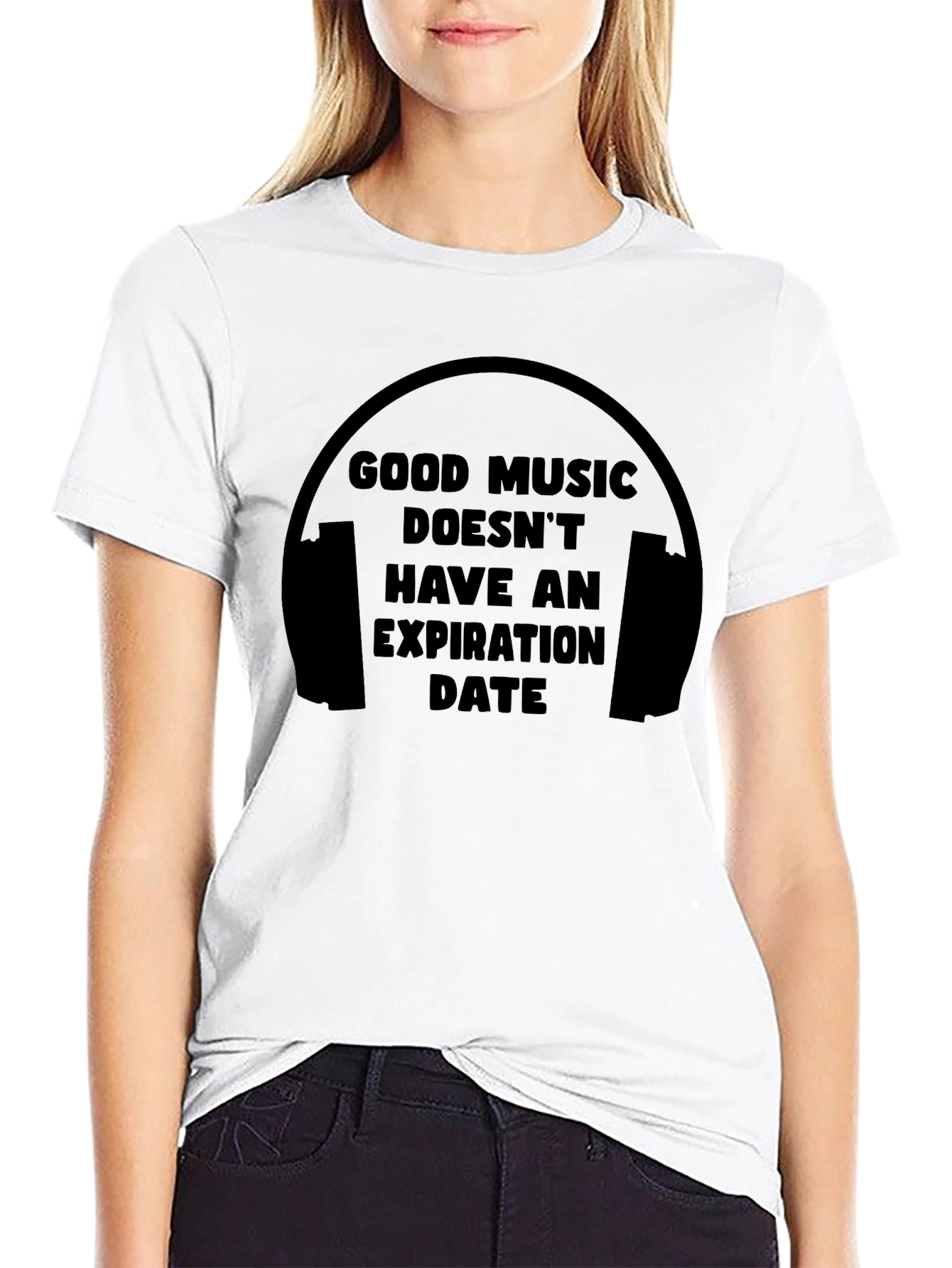 Black Good Music T-Shirt - Never Expires! view 9