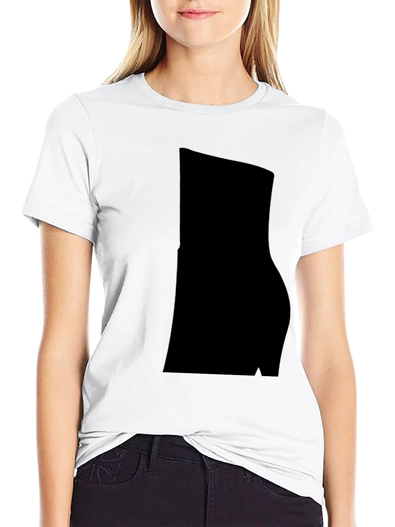 Black Men's Casual Black Cotton Blend T-Shirt view 9