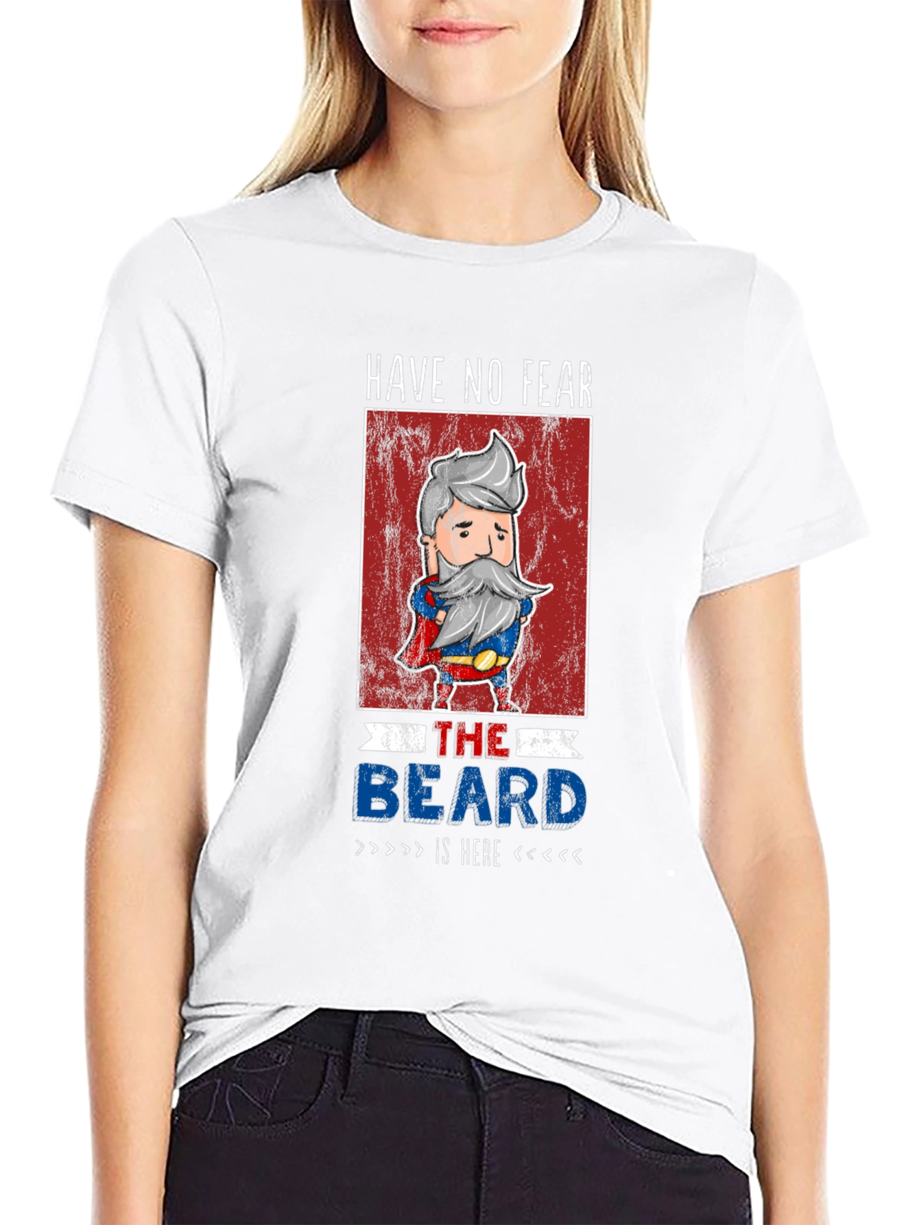 Black Have No Fear The Beard Is Here T-Shirt view 9