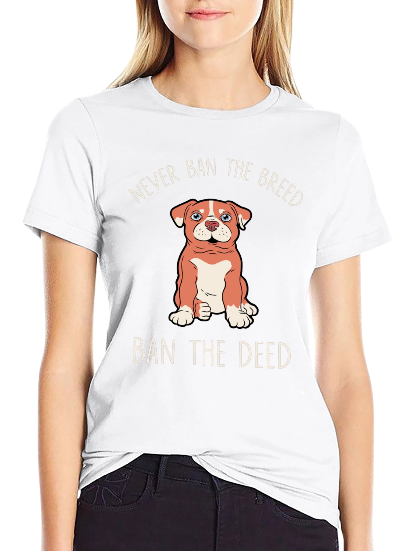 Black Never Ban The Breed, Ban The Deed T-Shirt view 9