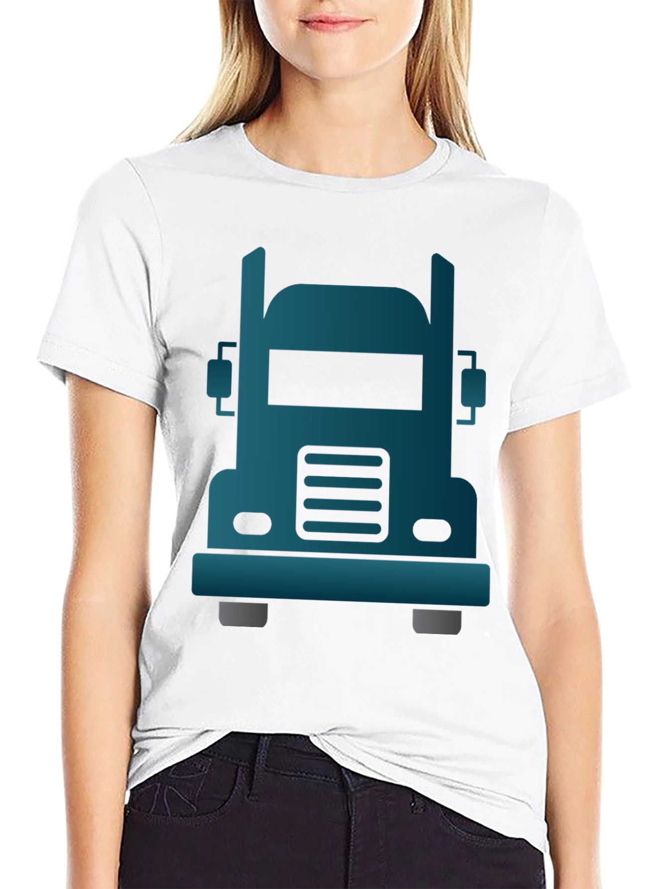 Black Truck Graphic Tee - Cool Vehicle Design view 9