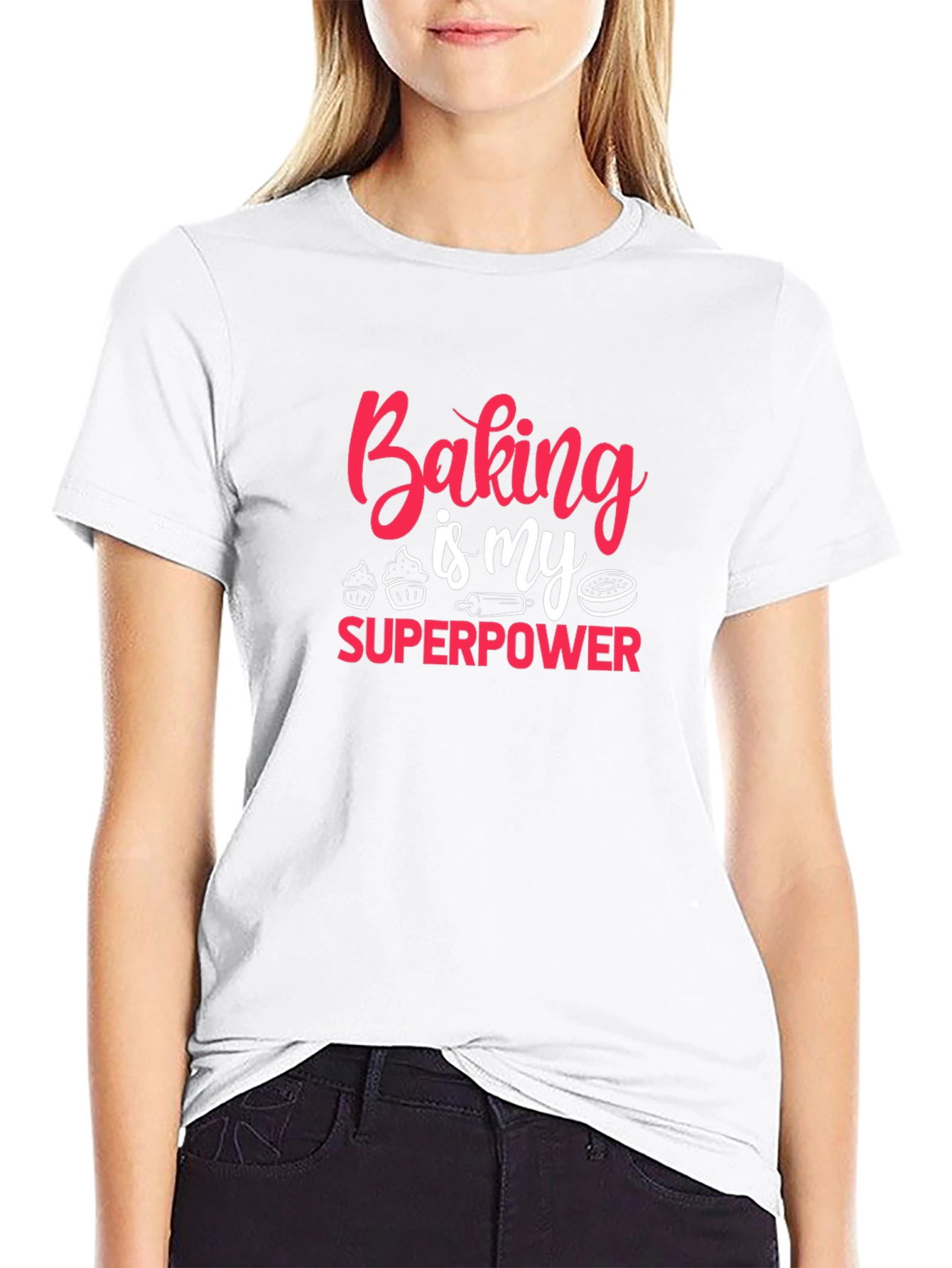 Black Baking is My Superpower T-Shirt view 9