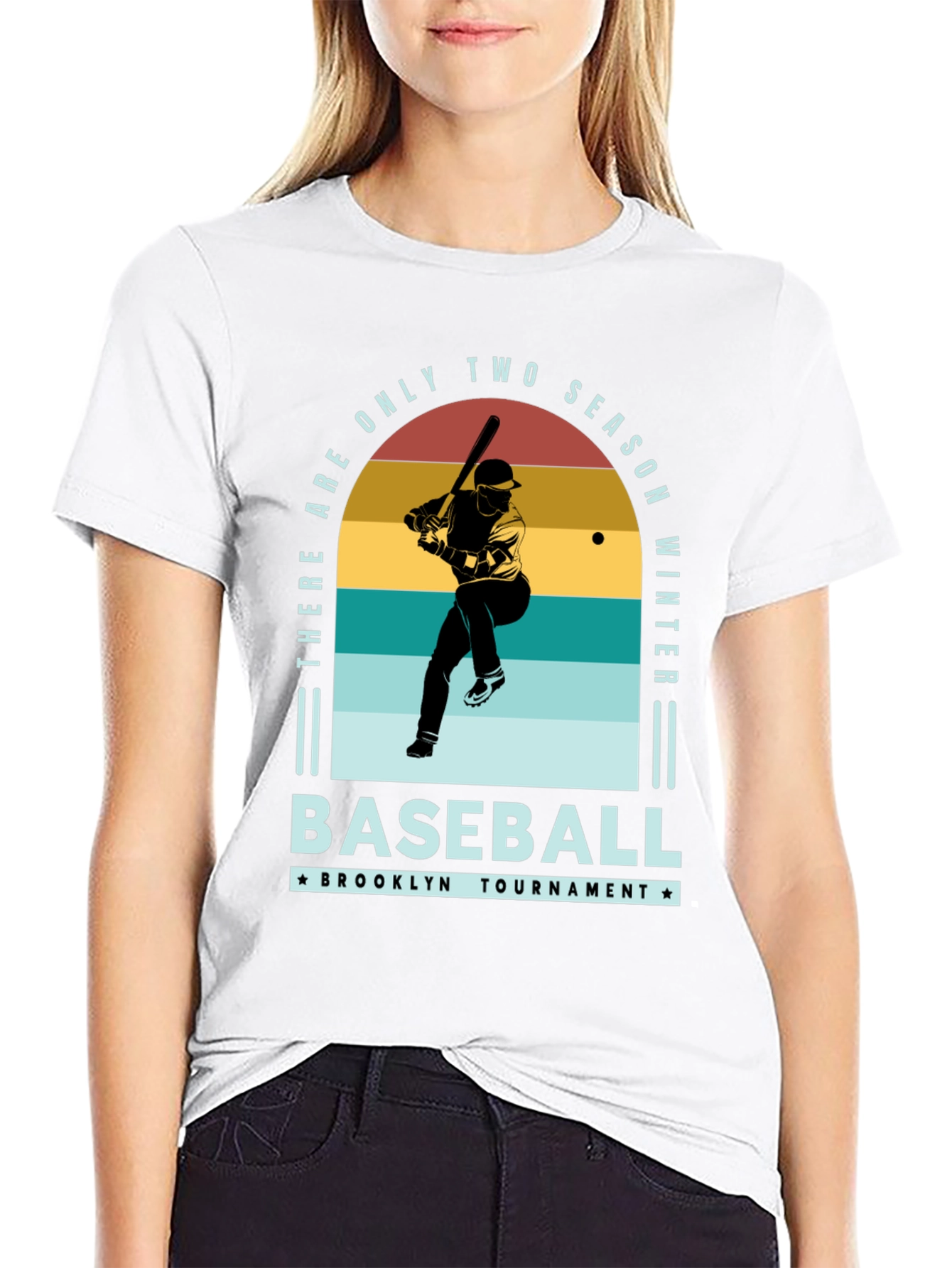 Black Vintage Baseball T-Shirt - Brooklyn Tournament view 9