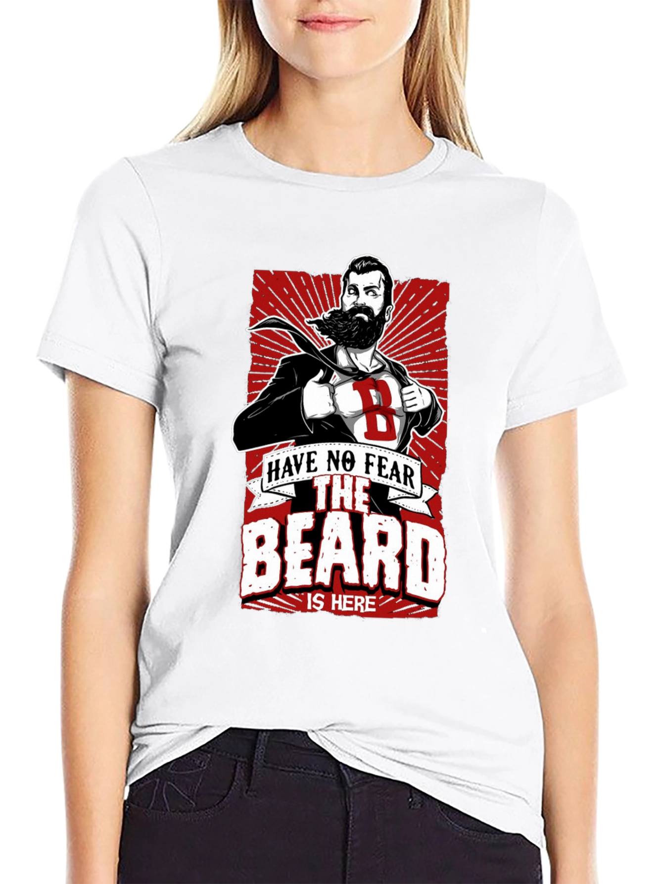 Black Beard Hero T-Shirt: Have No Fear, The Beard Is Here! view 9