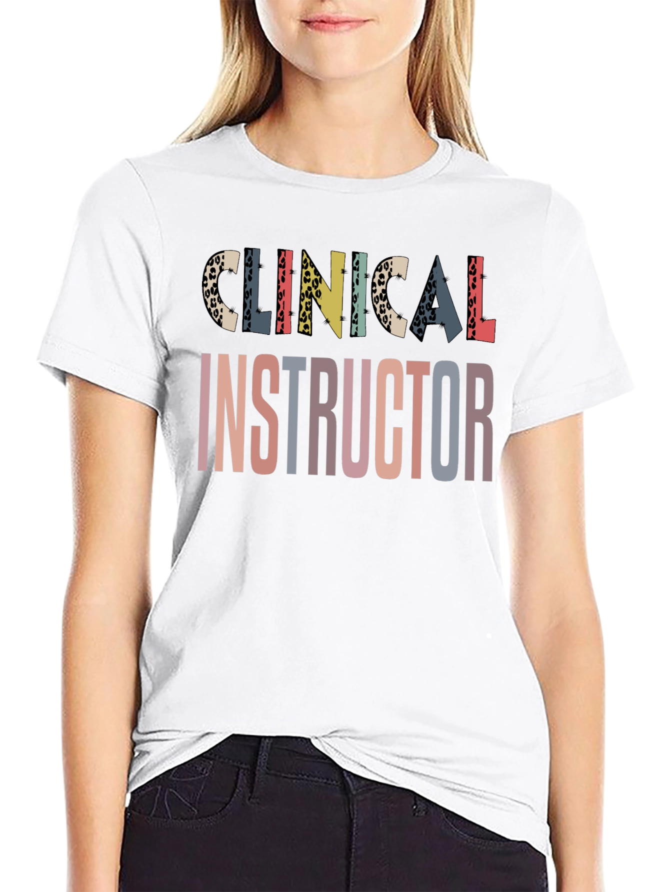 Black Clinical Instructor Graphic Tee view 9