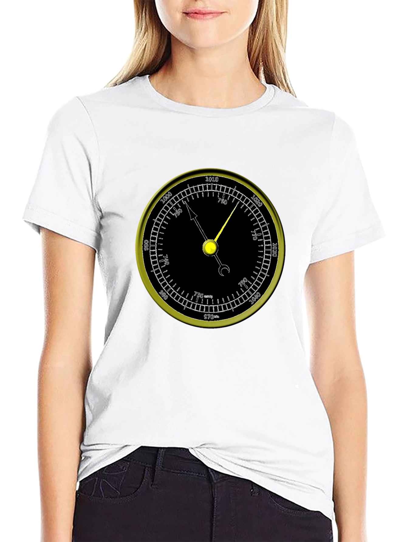 Black Altimeter Graphic Tee view 9