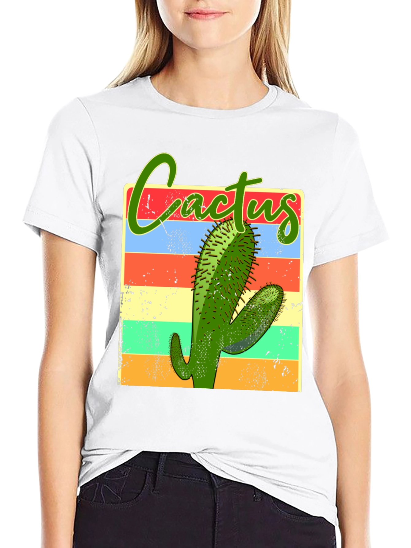 Black Cactus Graphic Tee - Desert Vibes! view 9