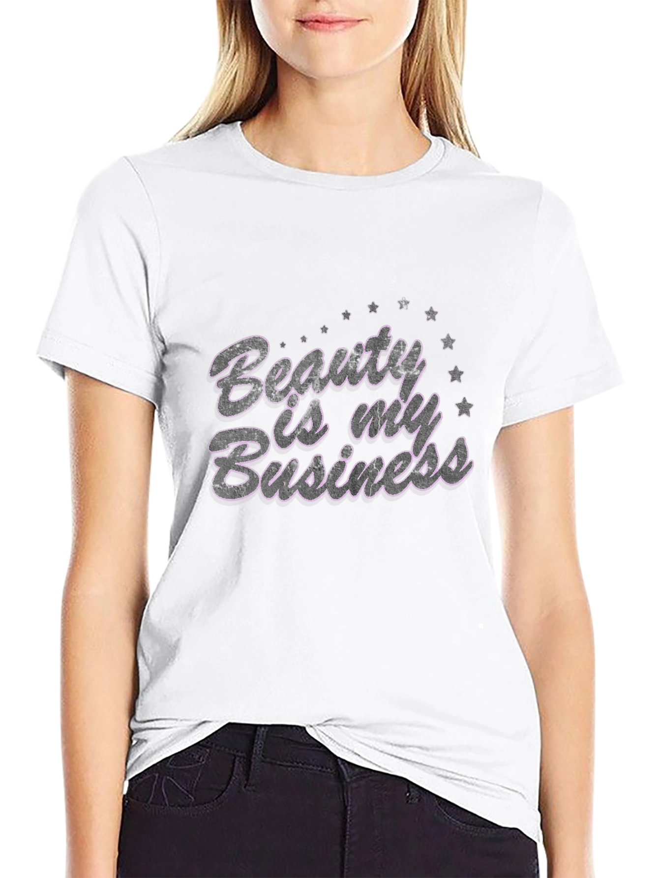 Black Beauty is My Business Black Graphic Tee view 9