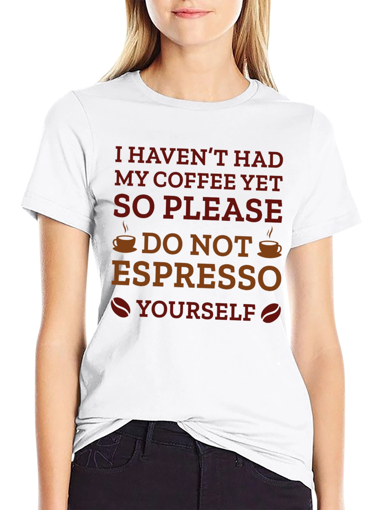 Black Coffee Humor Graphic T-Shirt - Espresso Yourself view 9